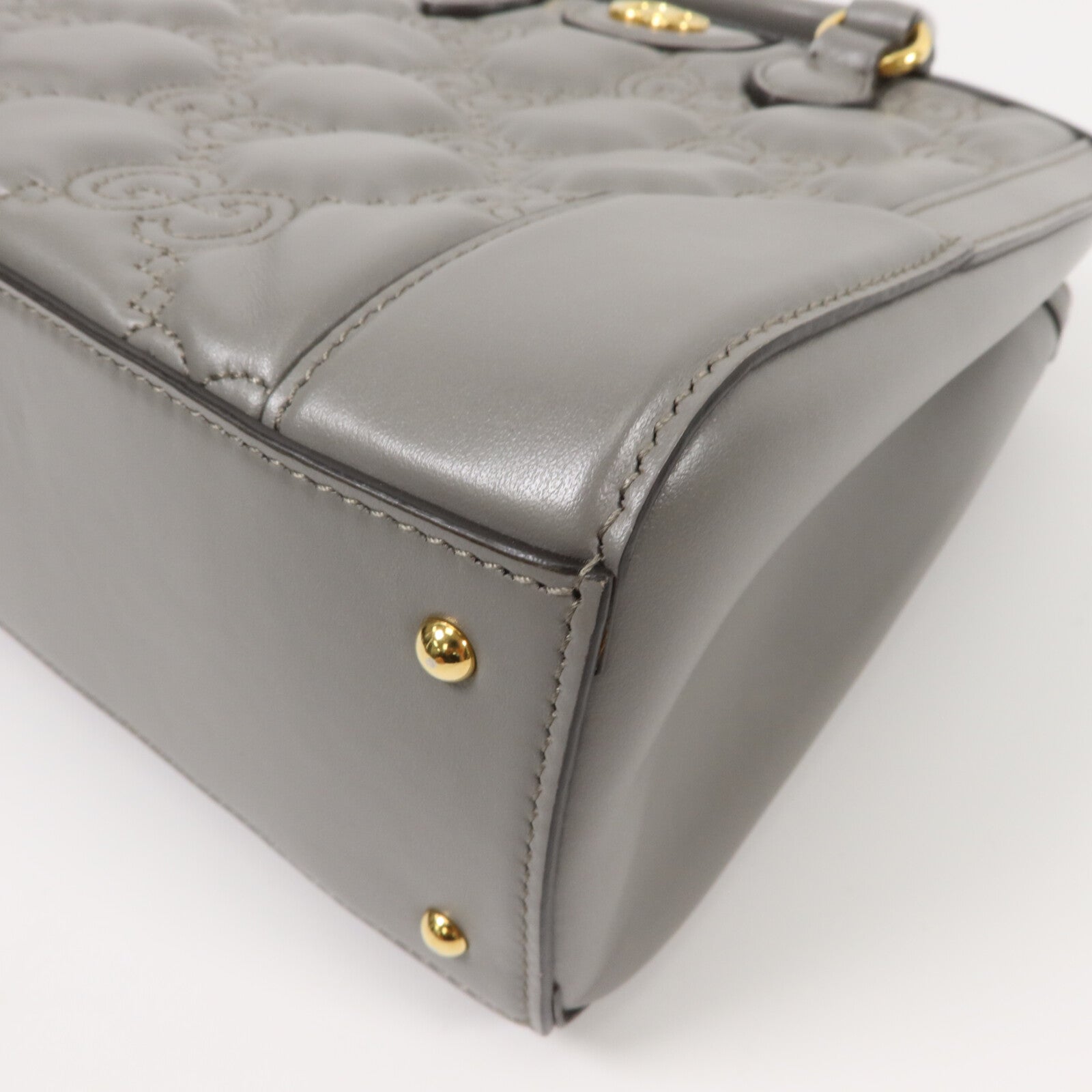 GUCCI 牛皮皮革GG Matelasse Mini Top Handle手挽肩背兩用袋
