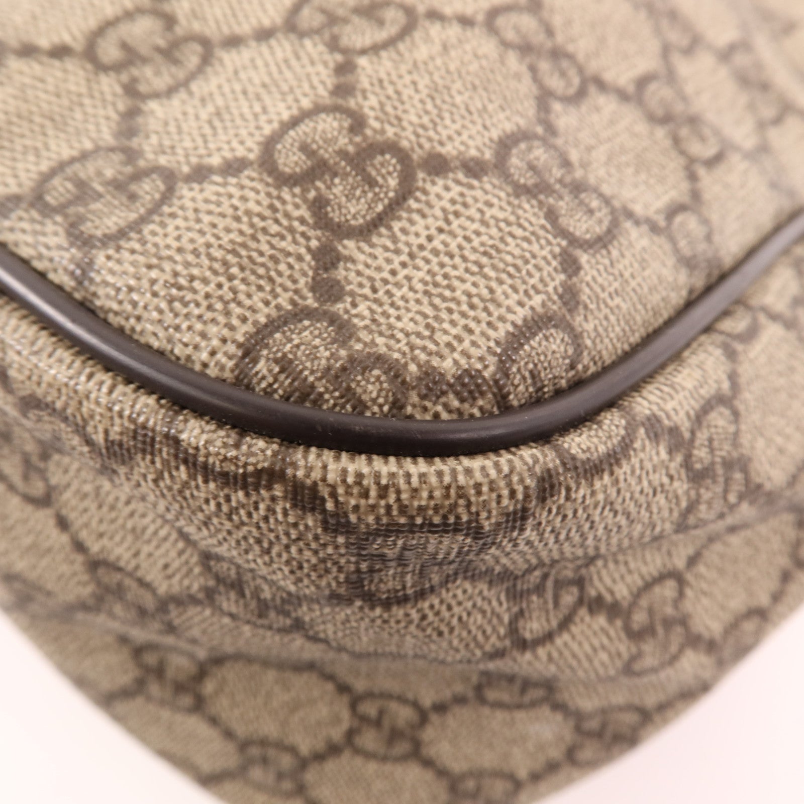 GUCCI 塗層帆布Shoulder Bag金扣肩背袋