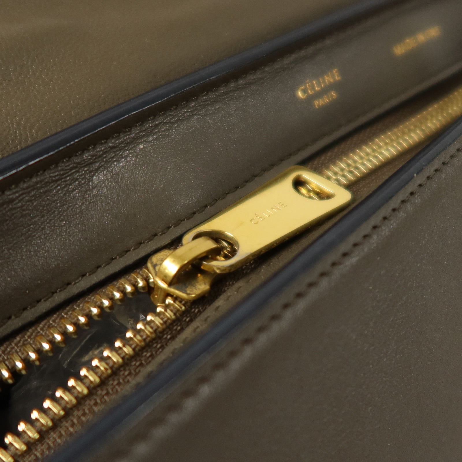 CELINE 牛皮皮革Trapeze金扣手挽肩背兩用袋
