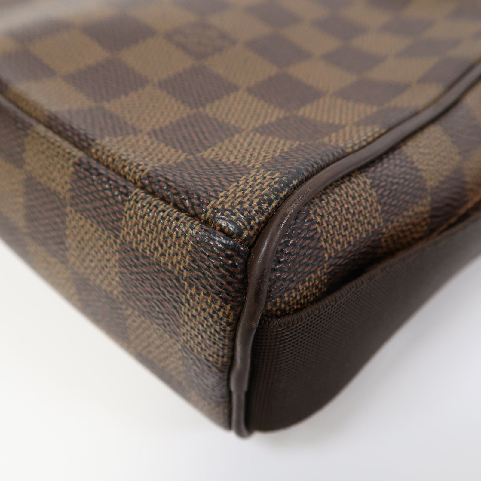 LOUIS VUITTON 【激減優惠】Damier Ebene Olav PM金扣肩背袋啡色