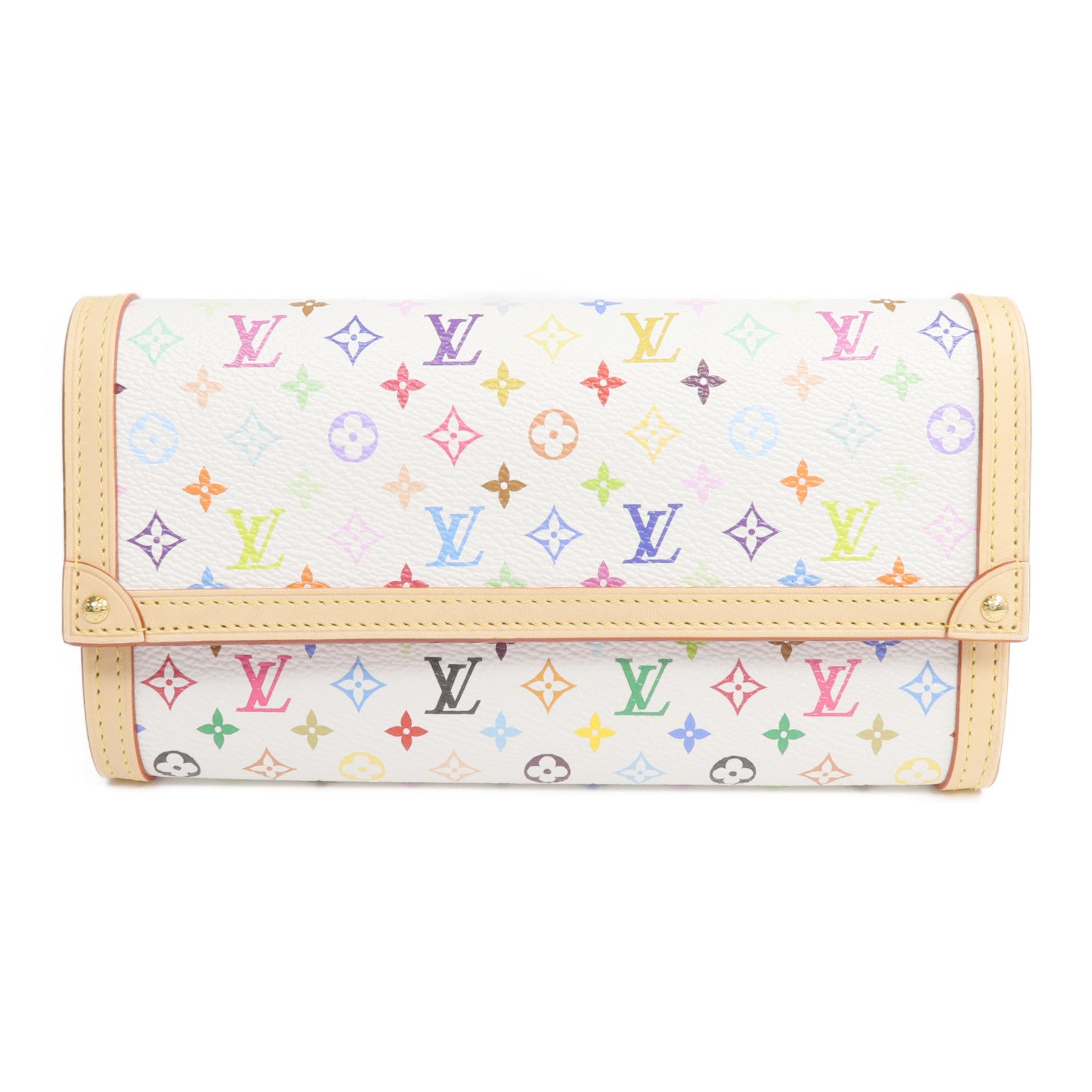 LOUIS VUITTON Monogram Multicolore LV x TM Sarah Wallet金扣長錢包