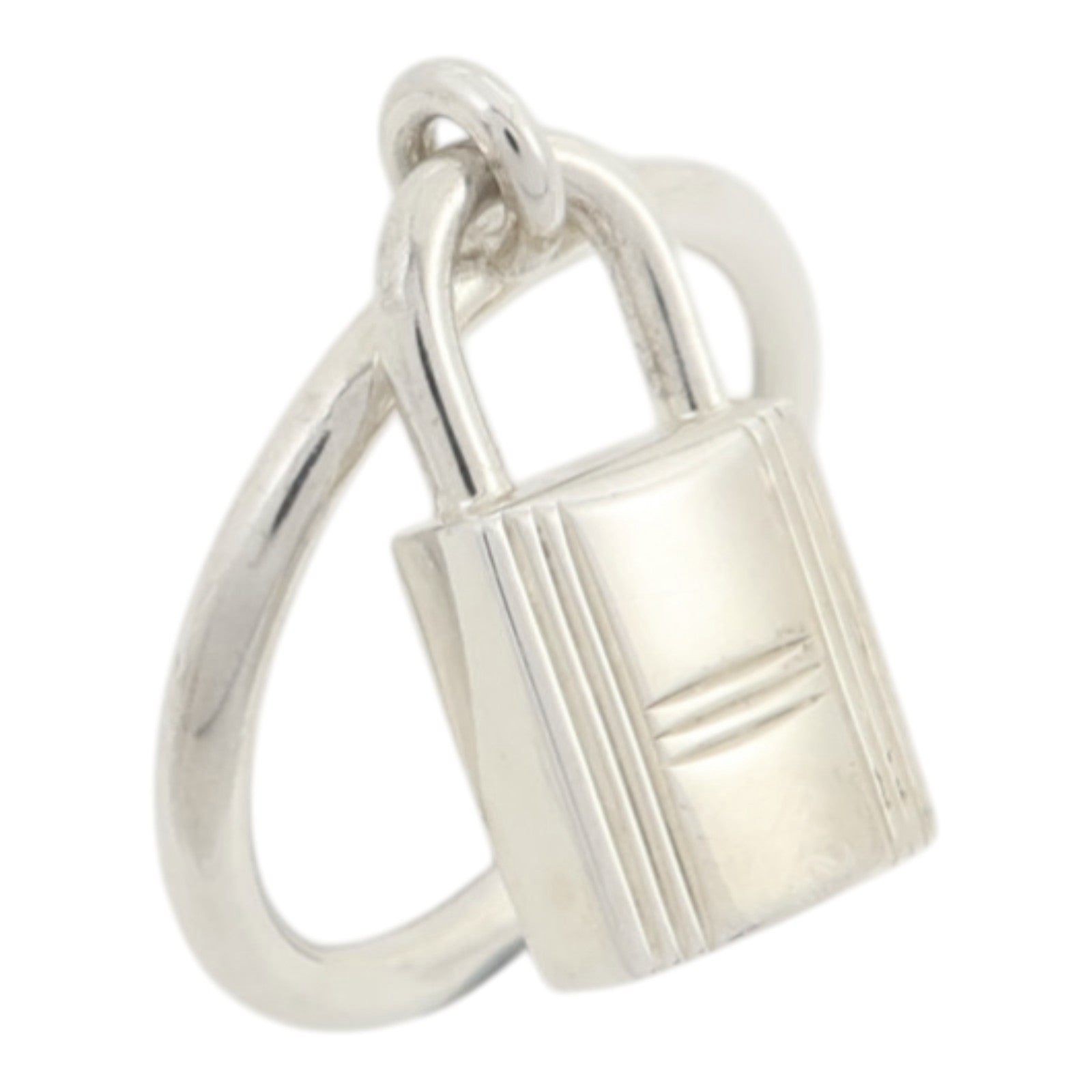 HERMES 925純銀Kelly Cadenas Ring戒指US#5.75/Hermes#52