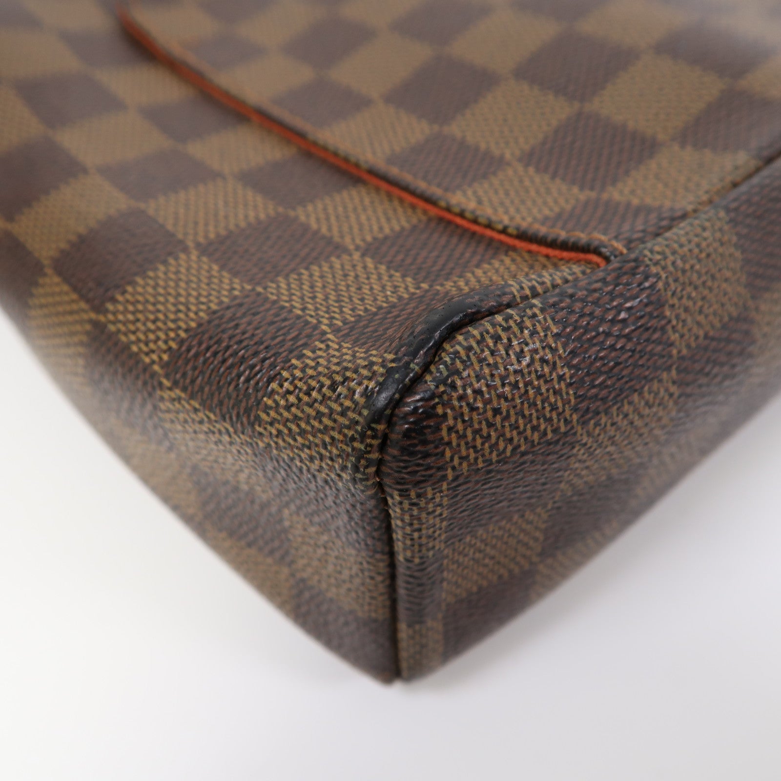 LOUIS VUITTON 【激減優惠】Damier Ebene Olav PM金扣肩背袋啡色