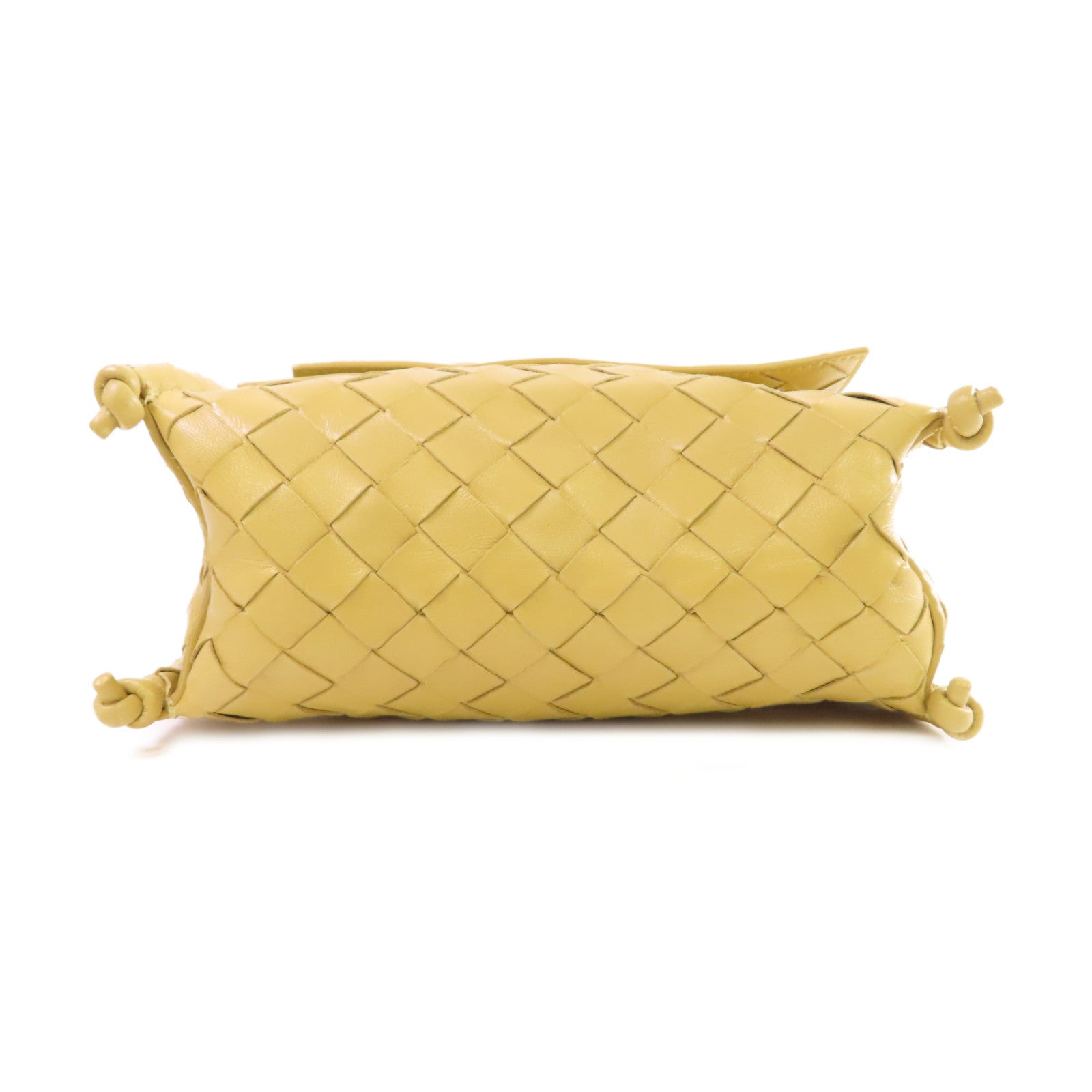BOTTEGA VENETA 織紋皮革Shoulder Bag肩背袋黃色– Brand Off