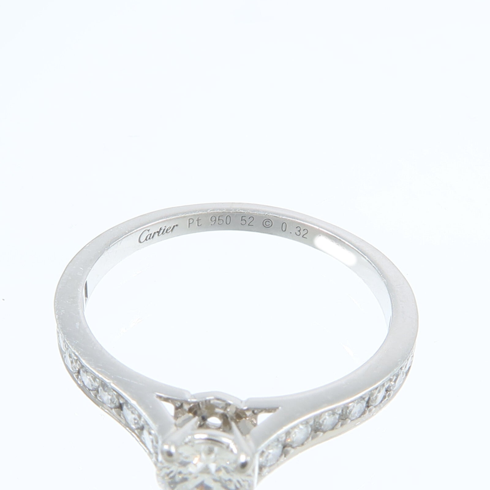 CARTIER PT950鉑金Solitaire 1895鑽石戒指