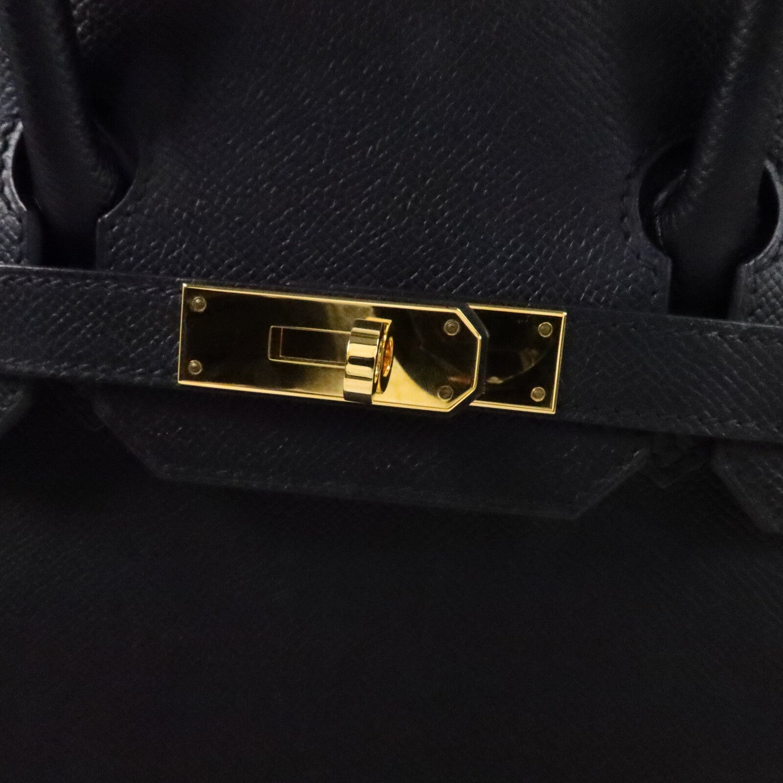 HERMES Epsom皮革Birkin 30手挽袋Noir