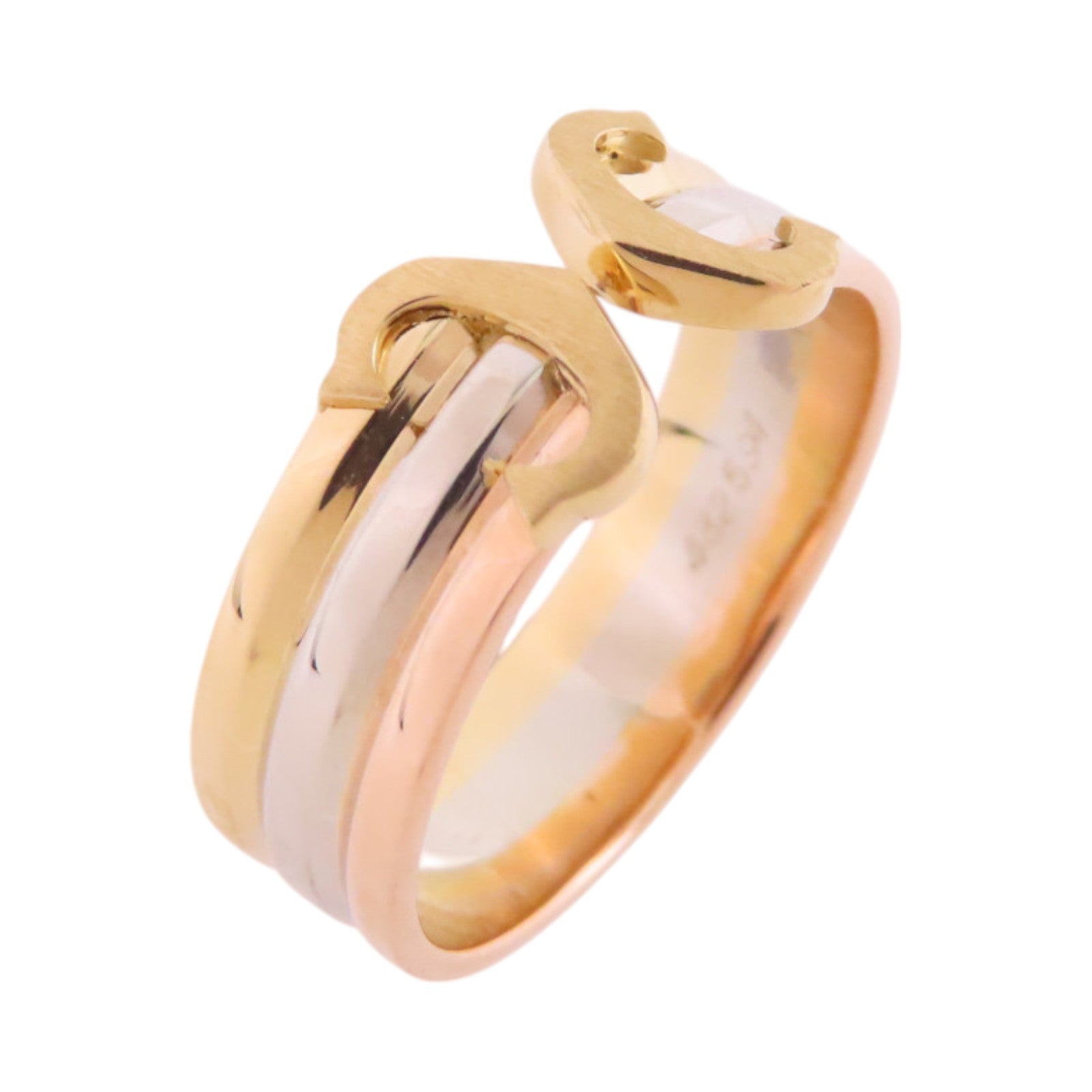 CARTIER 18K白金/黃金/玫瑰金C2 Ring戒指#52/US#6