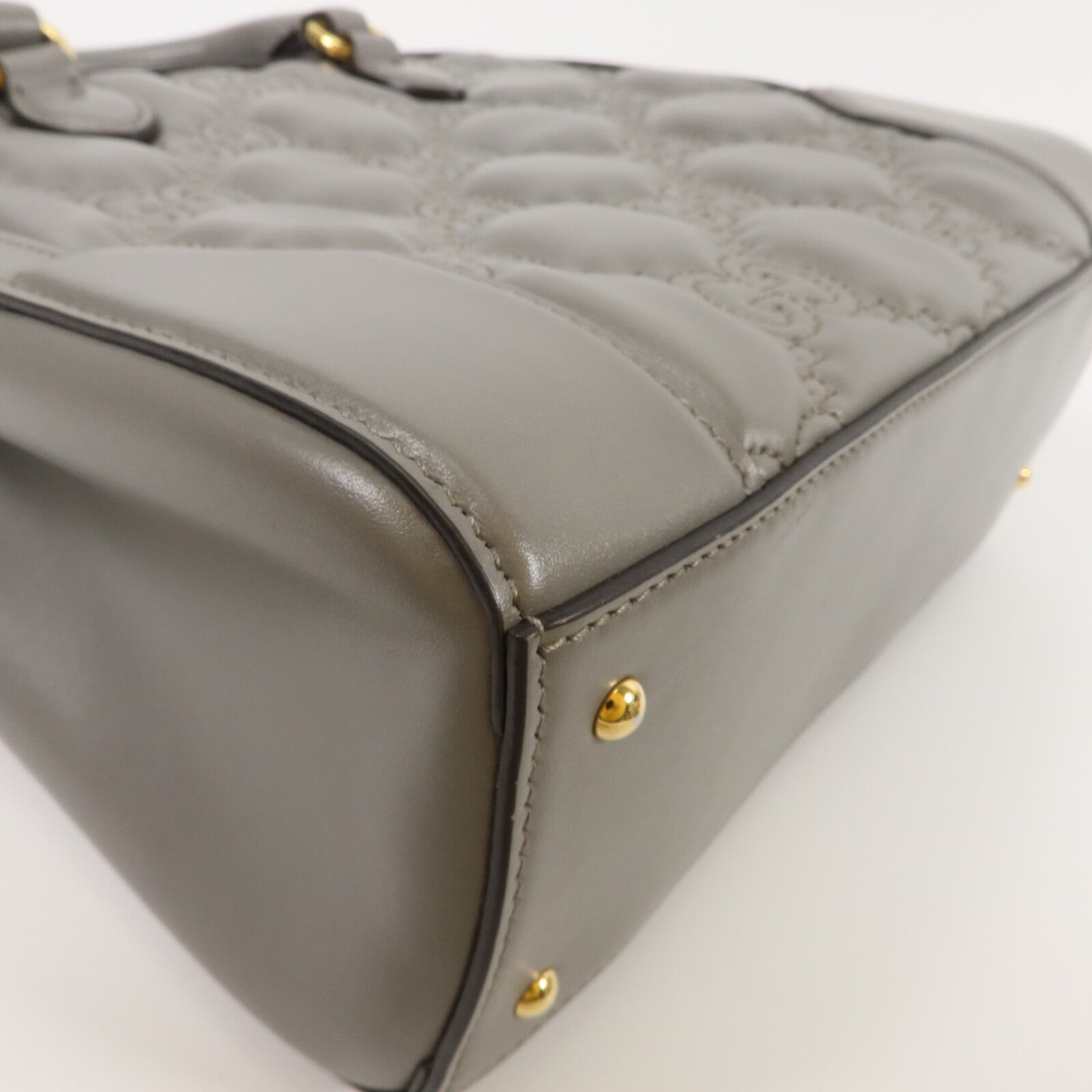 GUCCI 牛皮皮革GG Matelasse Mini Top Handle手挽肩背兩用袋
