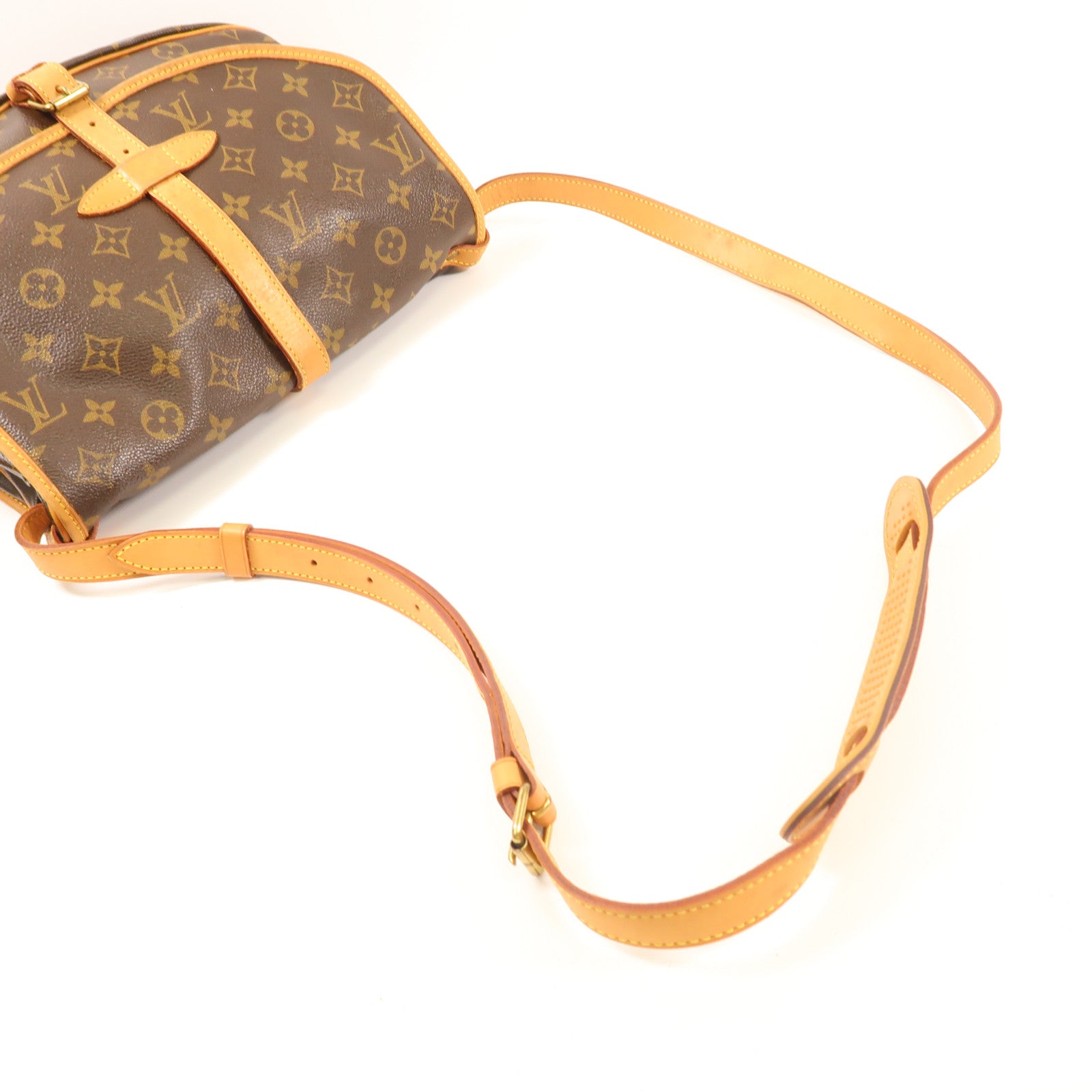LOUIS VUITTON【激減優惠】 Monogram Saumur 30金扣肩背袋