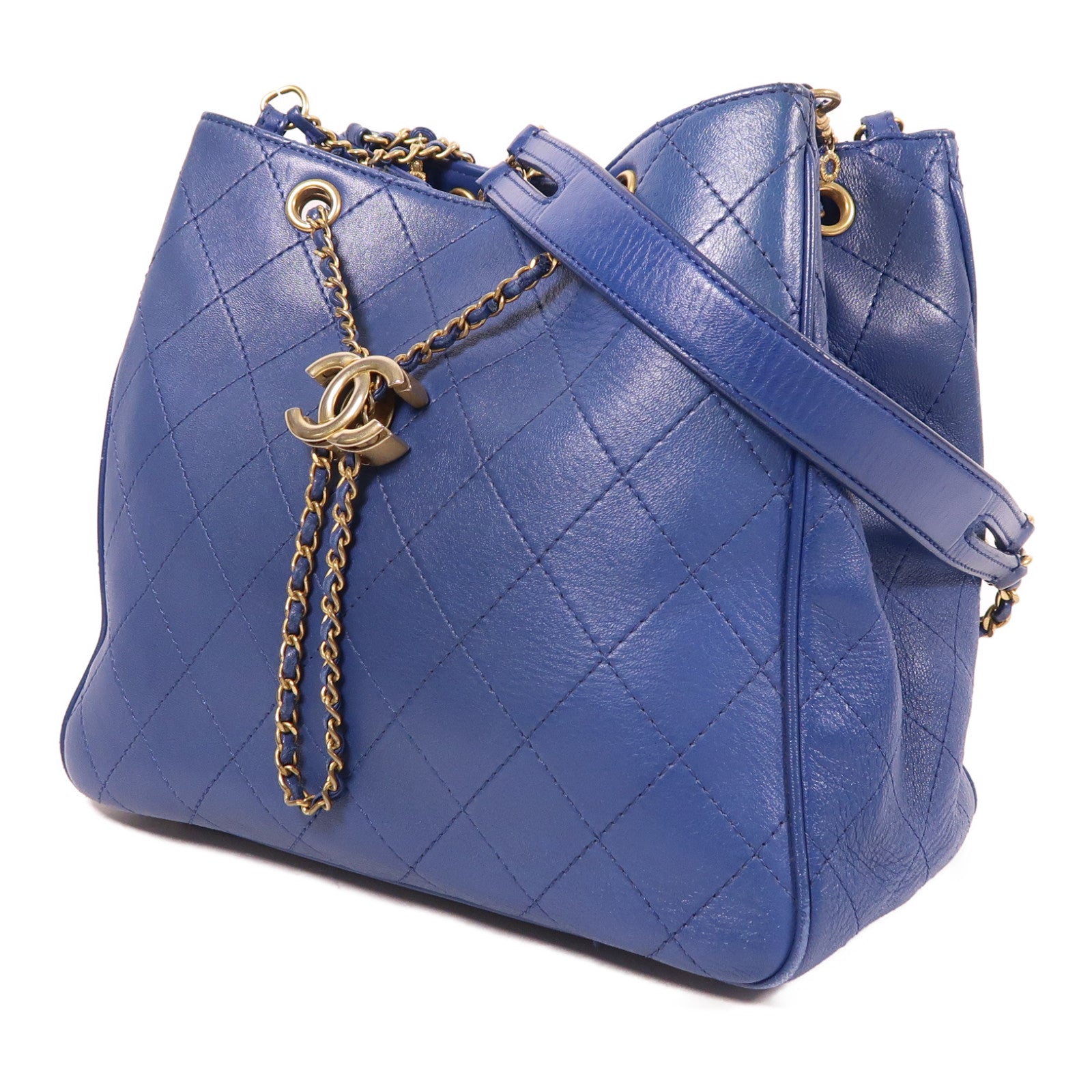CHANEL【激減優惠】 牛皮皮革Shoulder Bag金扣肩背袋