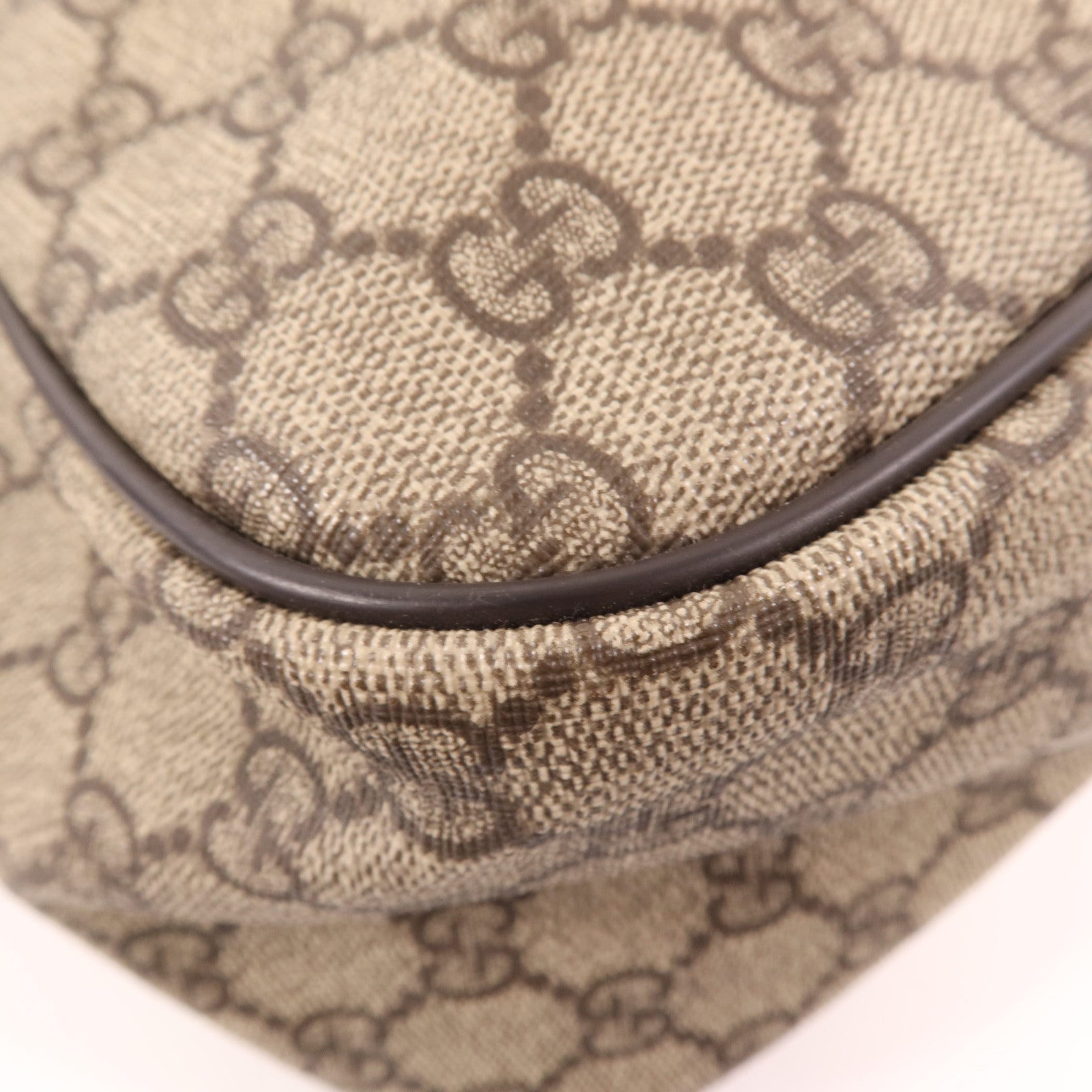 GUCCI 塗層帆布Shoulder Bag金扣肩背袋