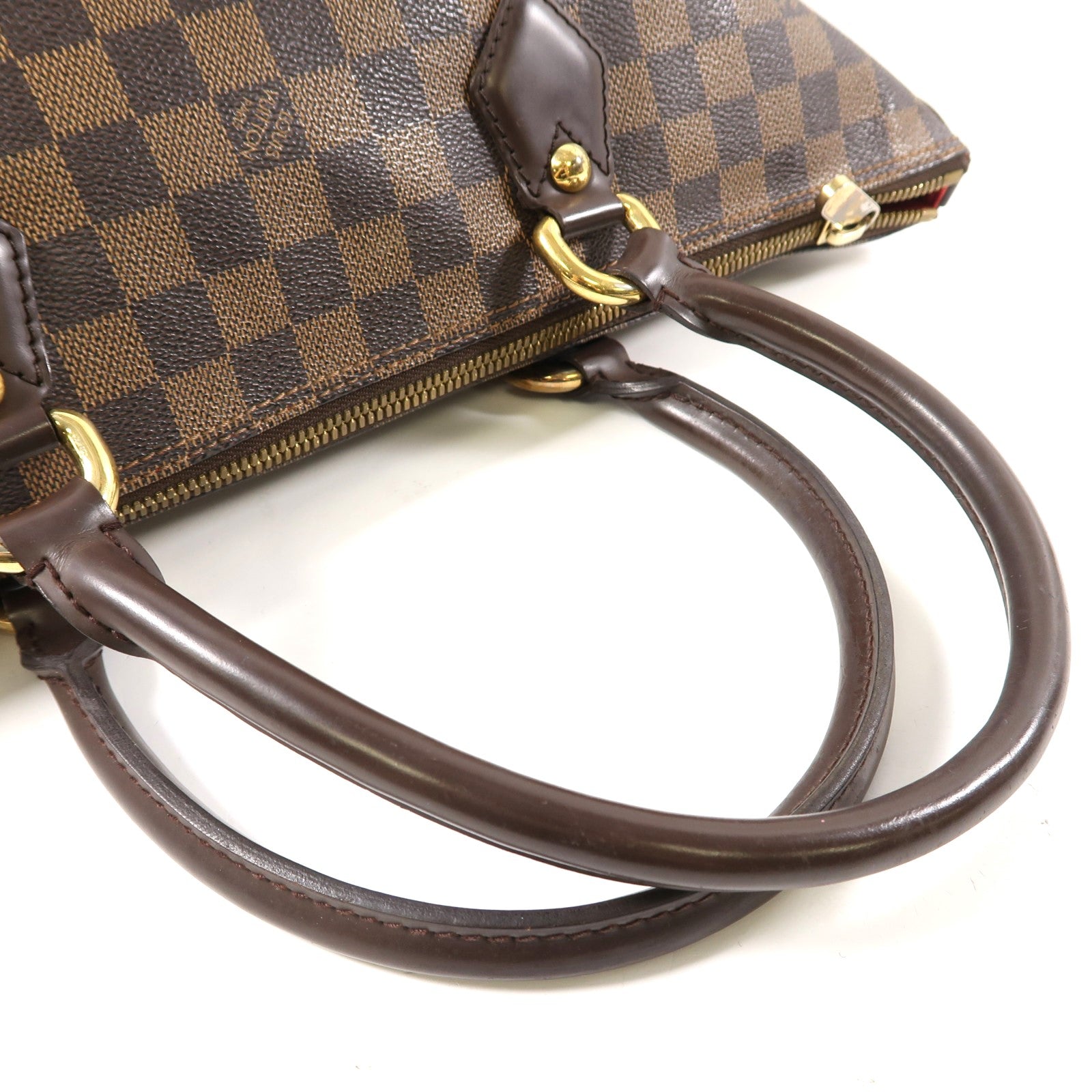 LOUIS VUITTON 【激減優惠】Damier Saleya MM金扣手挽袋/肩背袋啡色