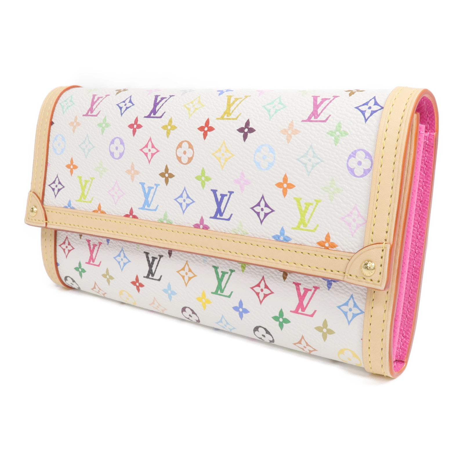 LOUIS VUITTON Monogram Multicolore LV x TM Sarah Wallet金扣長錢包