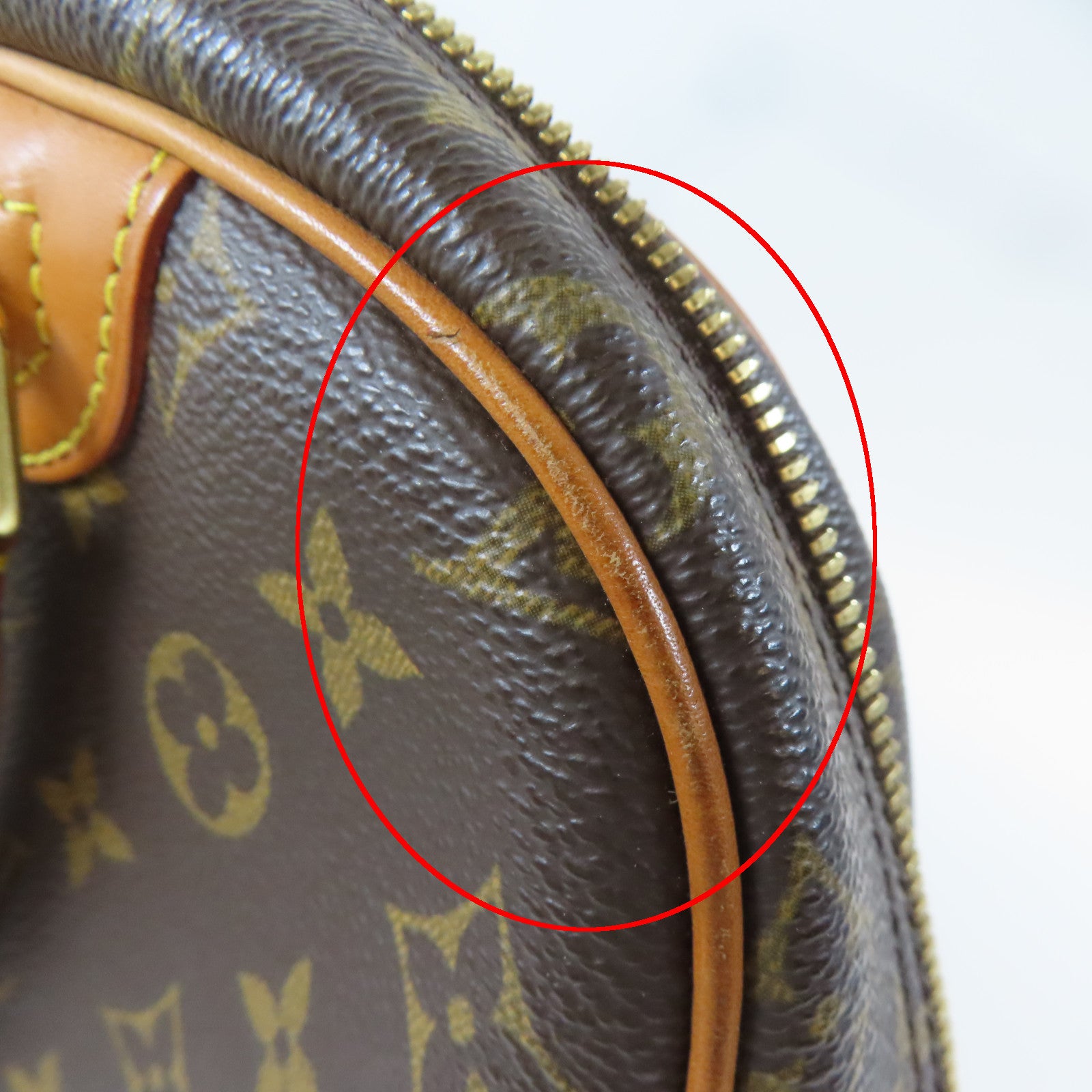 LOUIS VUITTON 【激減優惠】Monogram Trouville Boston Bag金扣手挽袋啡色