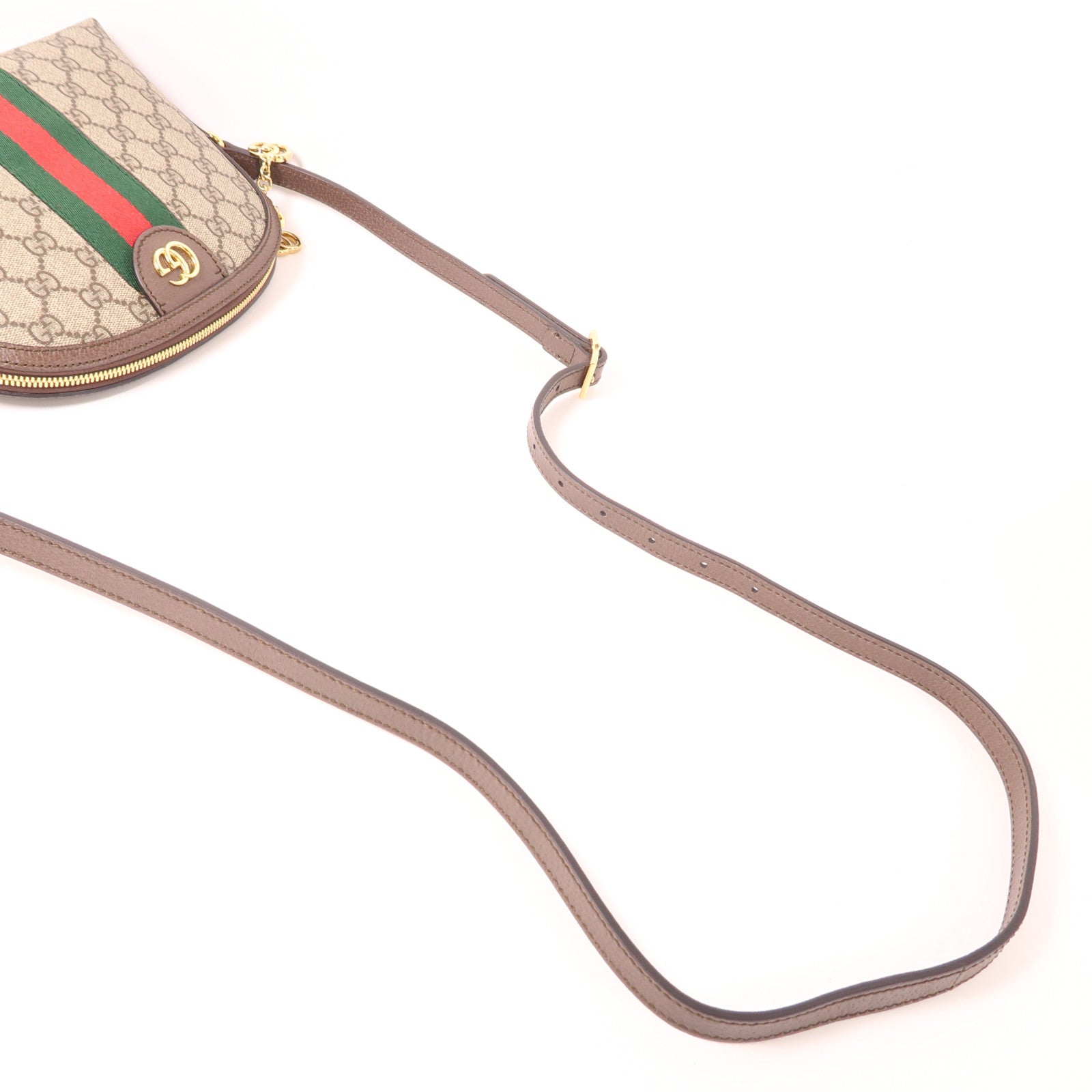 GUCCI 塗層帆布Ophidia GG金扣肩背袋