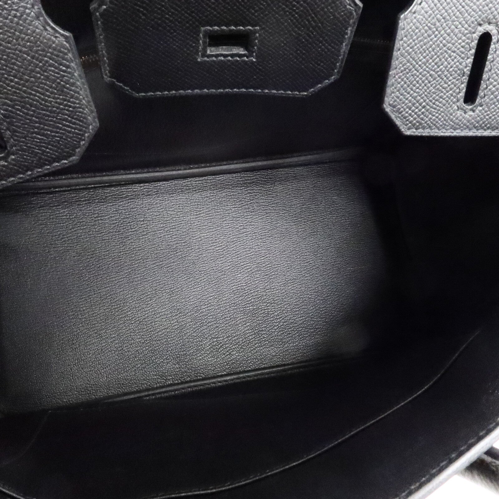 HERMES Epsom皮革Birkin 30手挽袋Noir