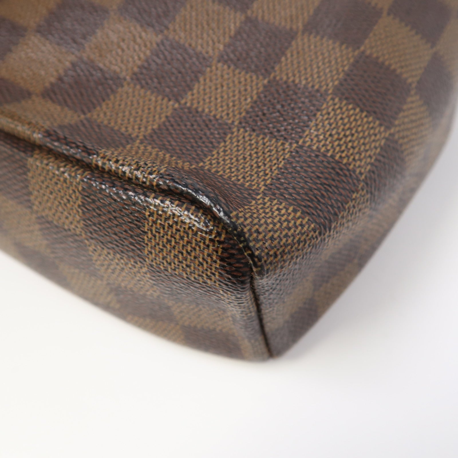 LOUIS VUITTON 【激減優惠】Damier Ebene Olav PM金扣肩背袋啡色