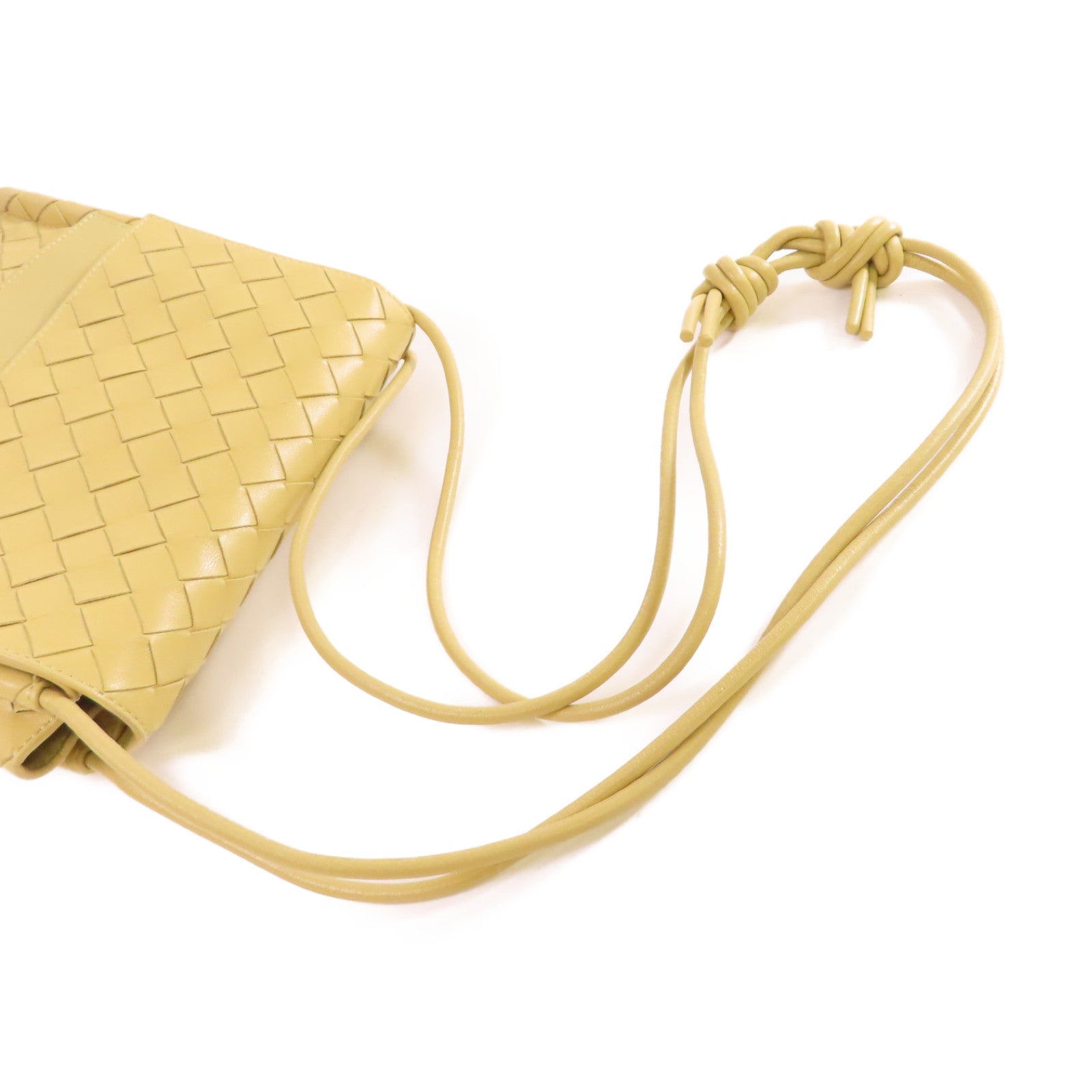 BOTTEGA VENETA 織紋皮革Shoulder Bag肩背袋黃色