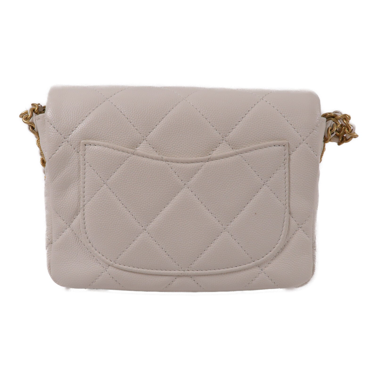 CHANEL 牛皮皮革Chain Shoulder鏈帶肩背袋