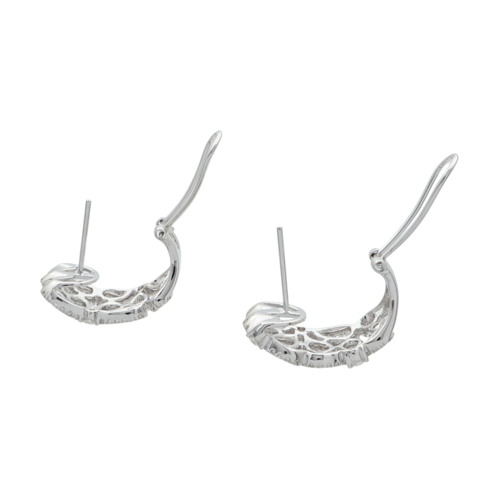 JEWELRY 18K白金Diamond Pierce鑽石耳環