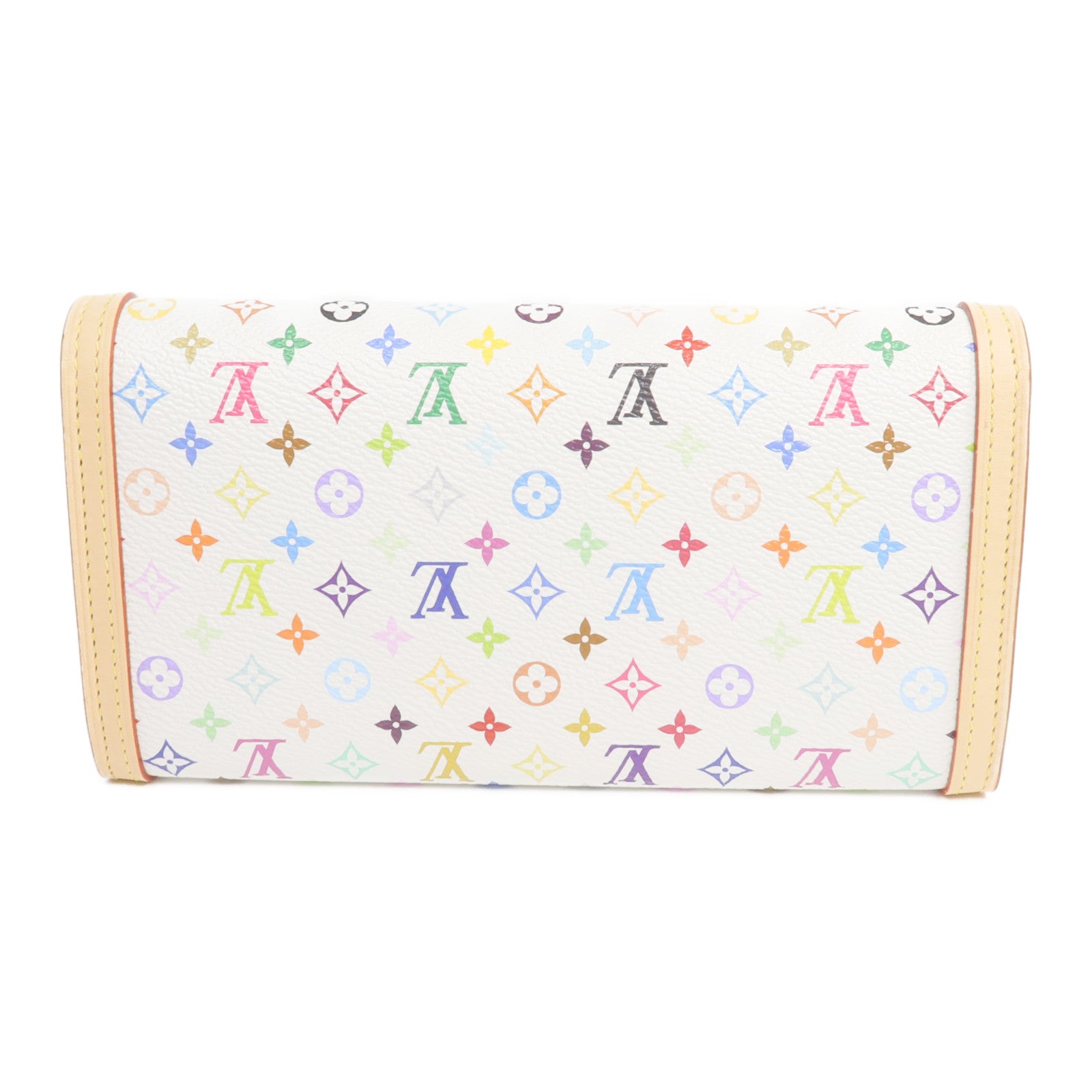 LOUIS VUITTON Monogram Multicolore LV x TM Sarah Wallet金扣長錢包