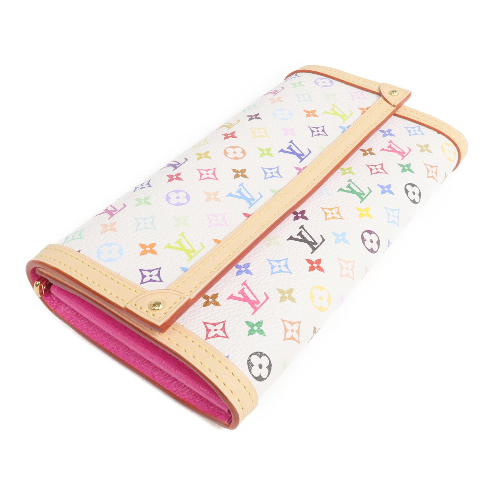 LOUIS VUITTON Monogram Multicolore LV x TM Sarah Wallet金扣長錢包
