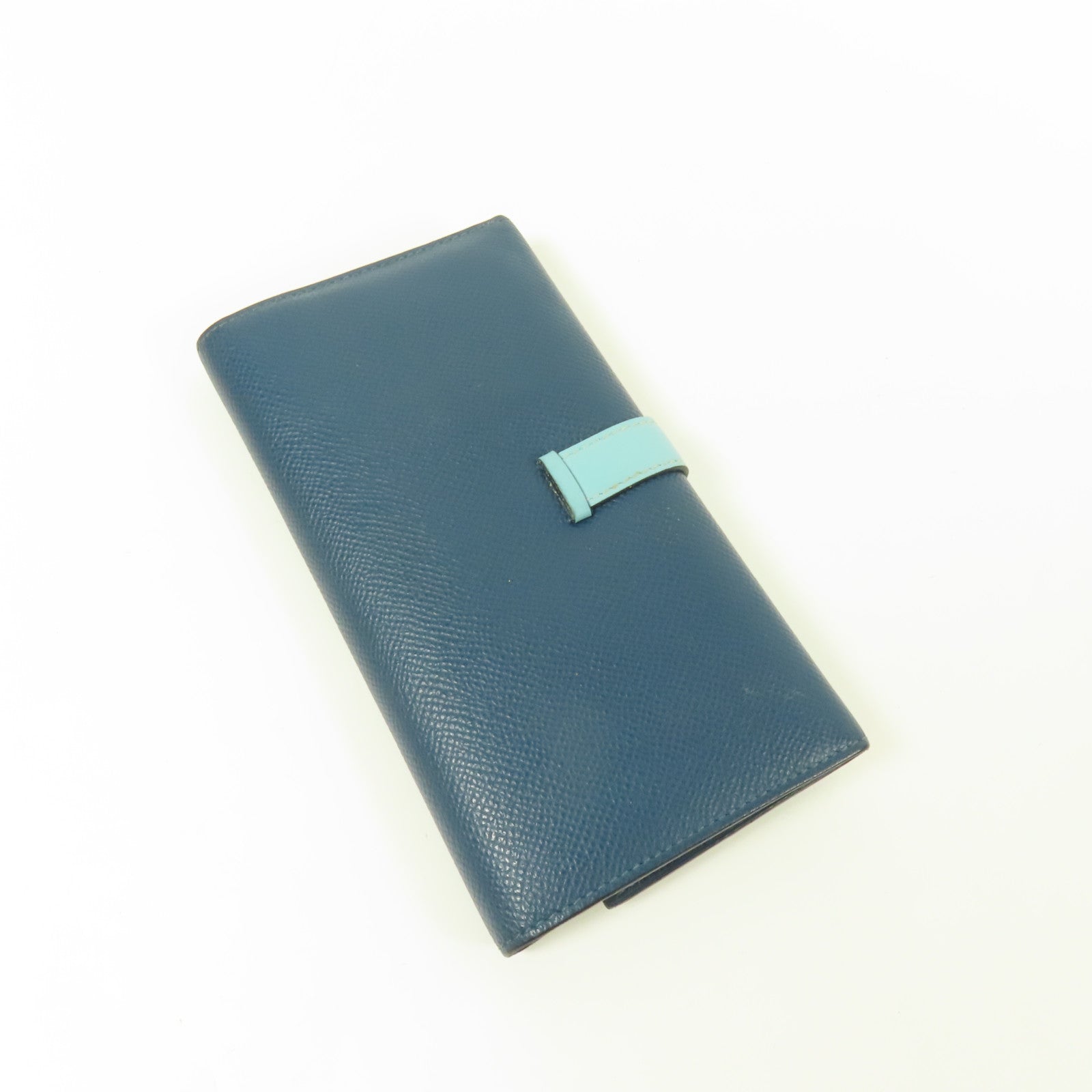 HERMES 【激減優惠】Epsom皮革Bearn Trifold Wallet銀扣長錢包