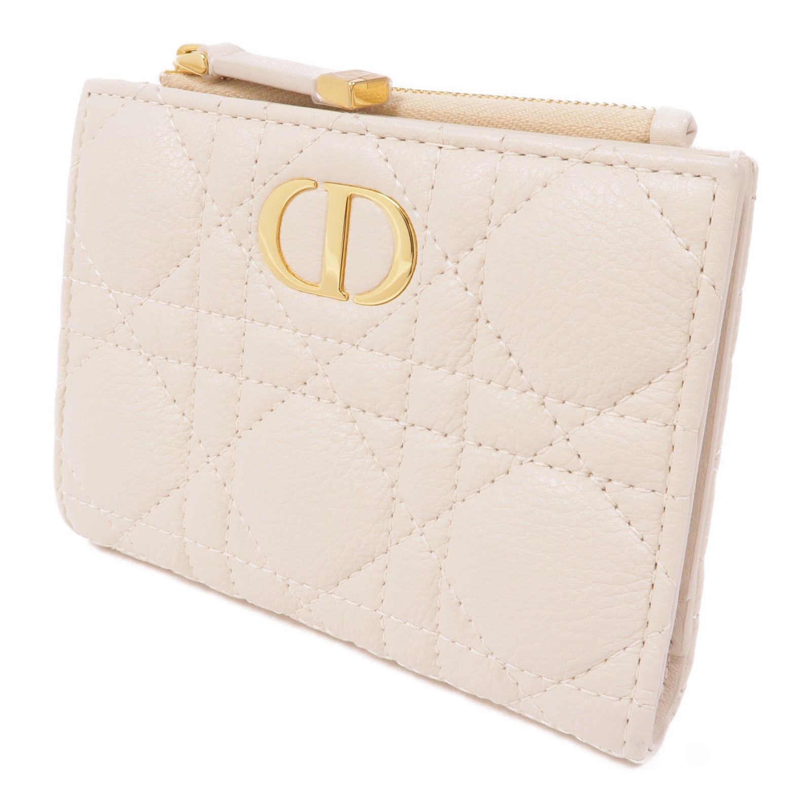 Dior 牛皮皮革Women Slg Medium Wallet金扣錢包