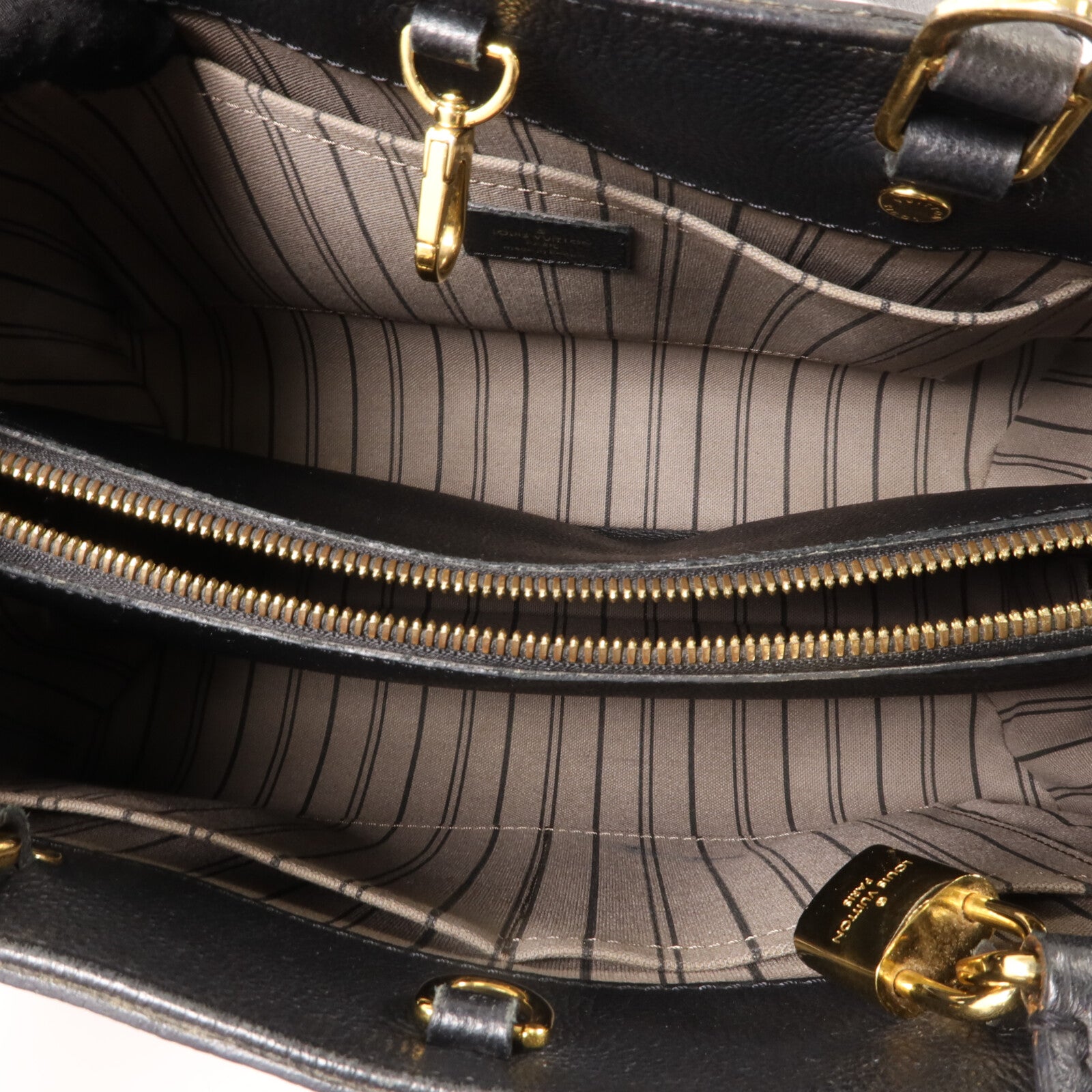 LOUIS VUITTON Monogram Empreinte Montaigne MM手挽肩背兩用袋