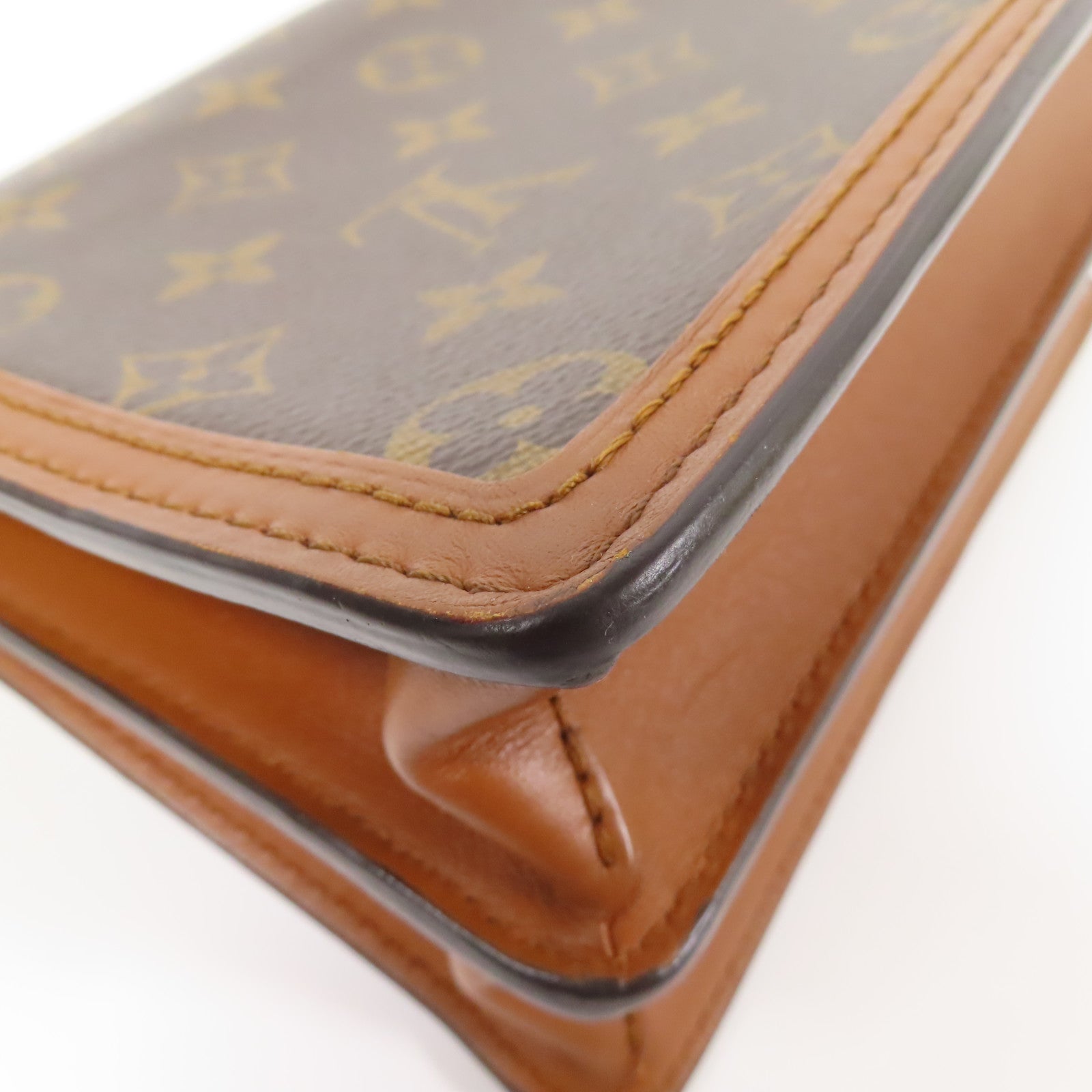 LOUIS VUITTON 【激減優惠】Monogram Reverse Mini Dauphine金扣肩背袋
