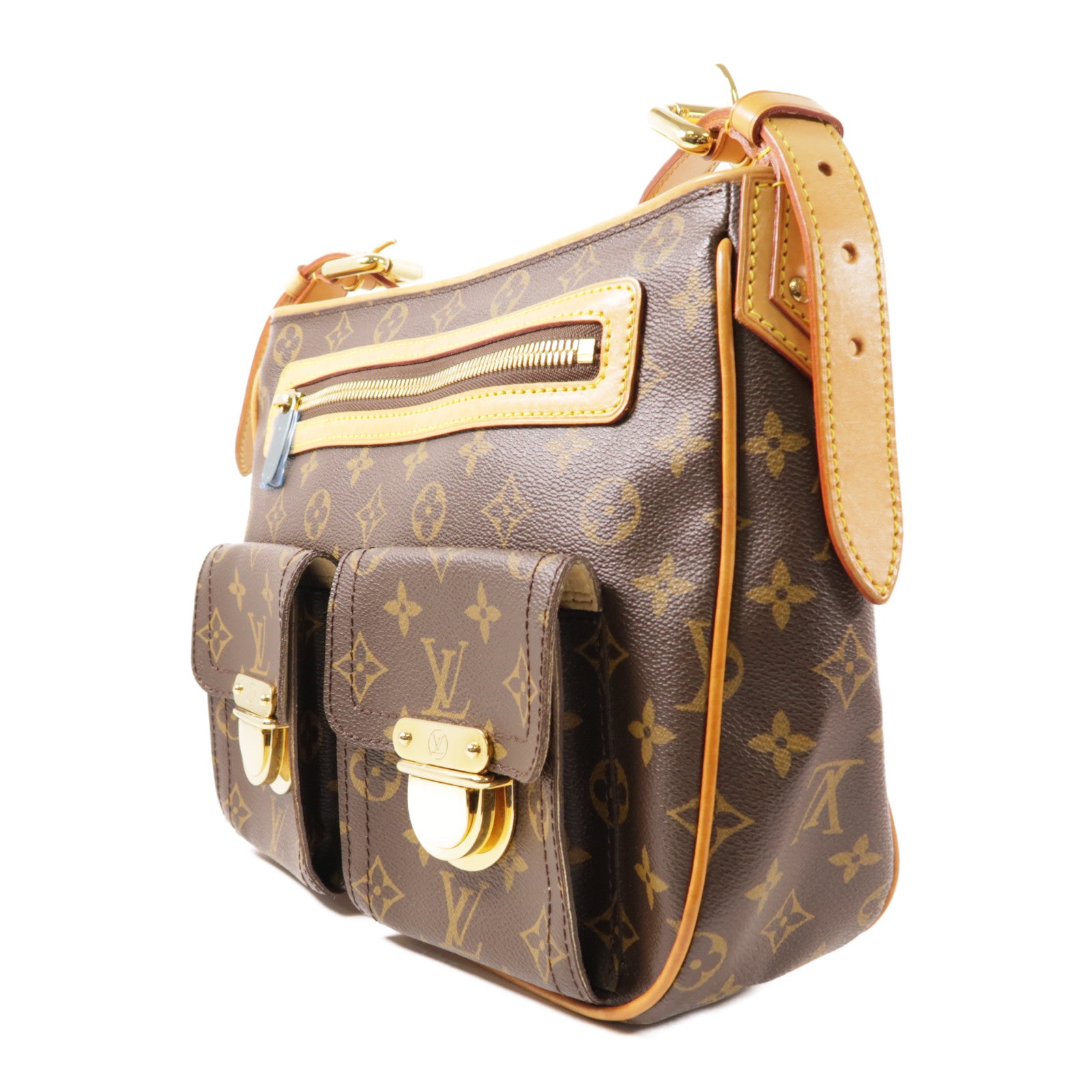 LOUIS VUITTON Monogram Hudson GM金扣肩背袋