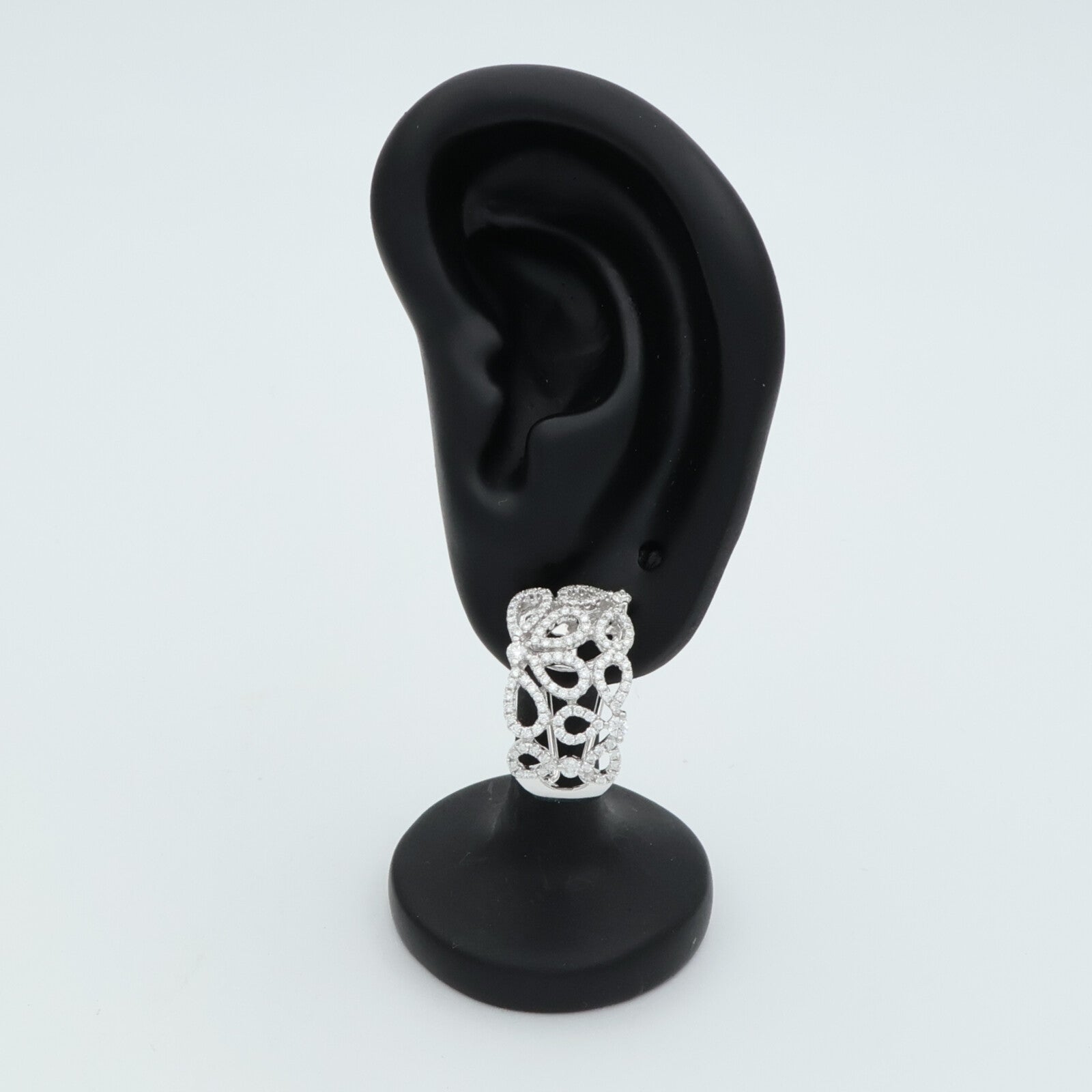 JEWELRY 18K白金Diamond Pierce鑽石耳環