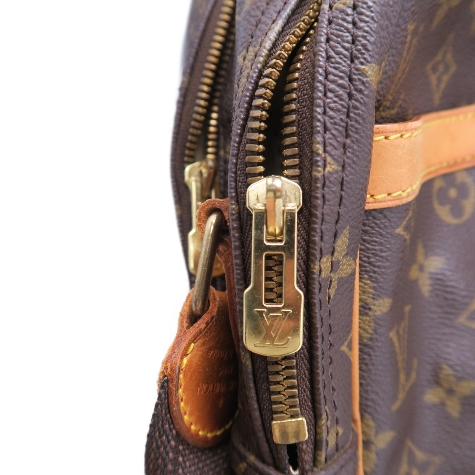 LOUIS VUITTON 【激減優惠】Monogram Reporter GM金扣肩背袋啡色