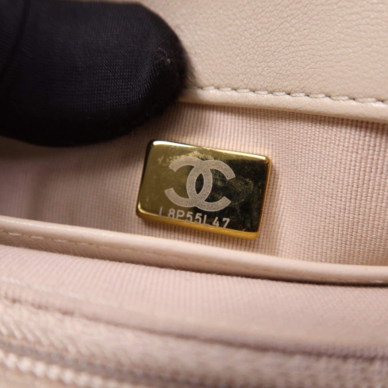 CHANEL 【激減優惠】牛皮皮革Chain Shoulder金扣肩背袋