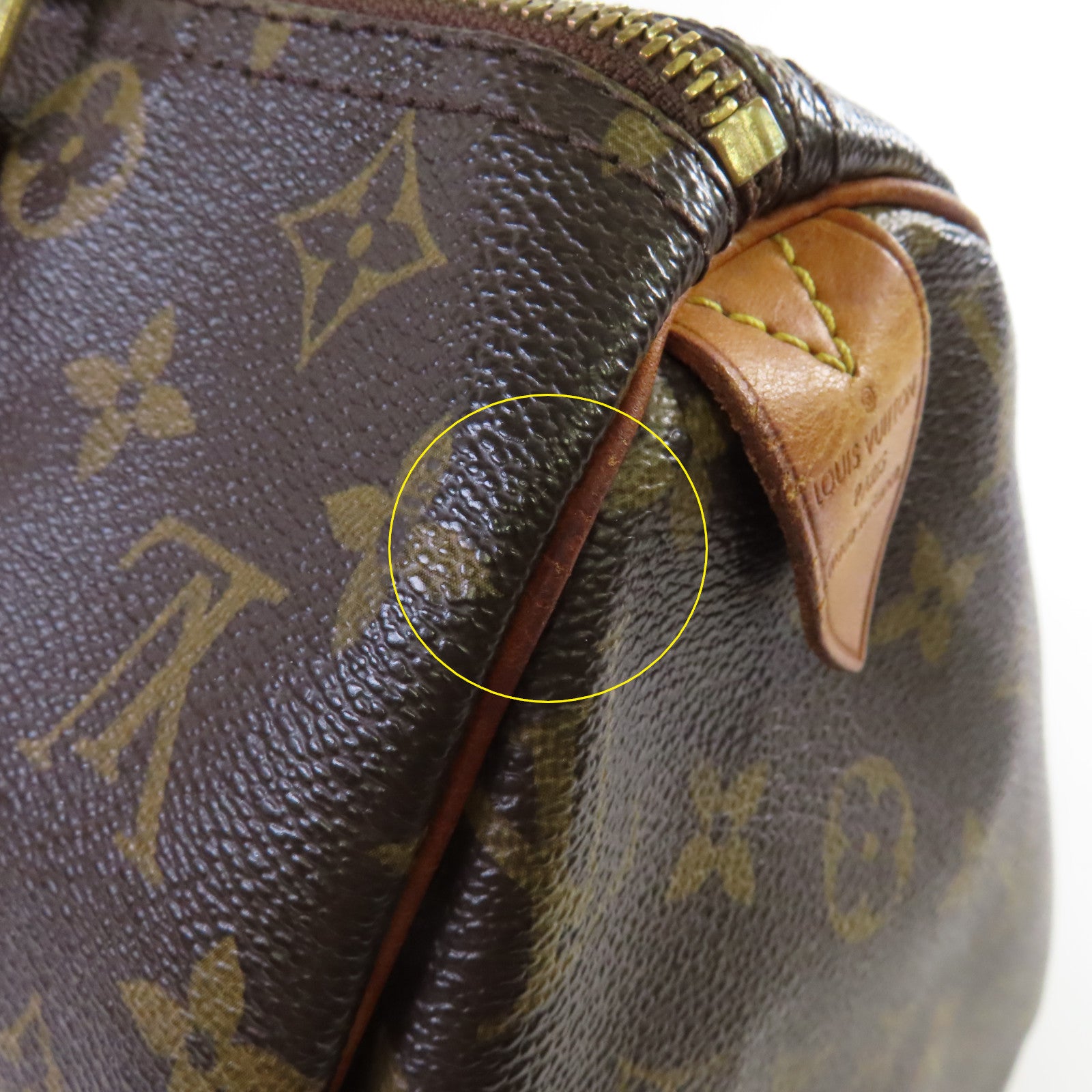 LOUIS VUITTON 【激減優惠】Monogram Speedy 30金扣手挽袋啡色