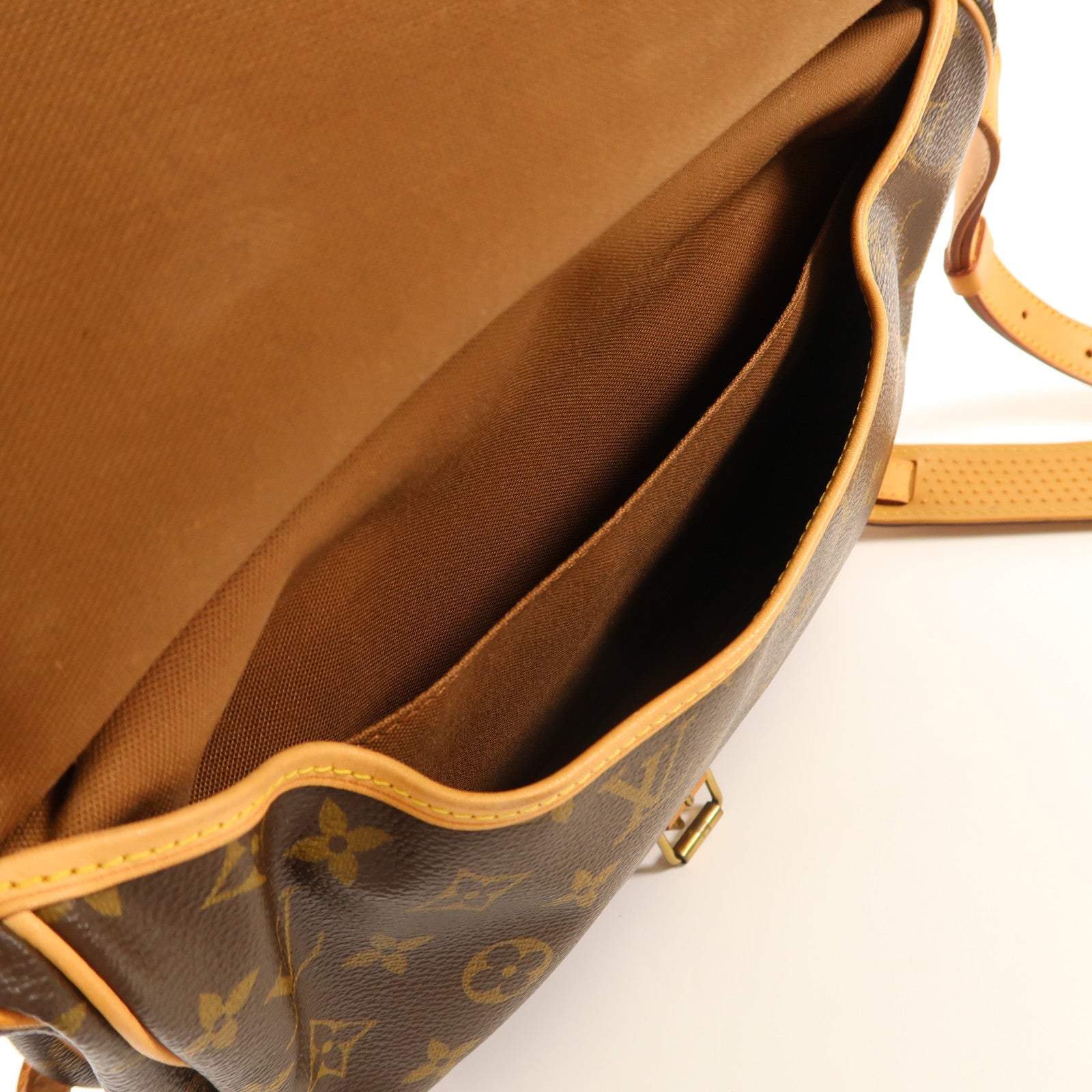 LOUIS VUITTON【激減優惠】 Monogram Saumur 30金扣肩背袋