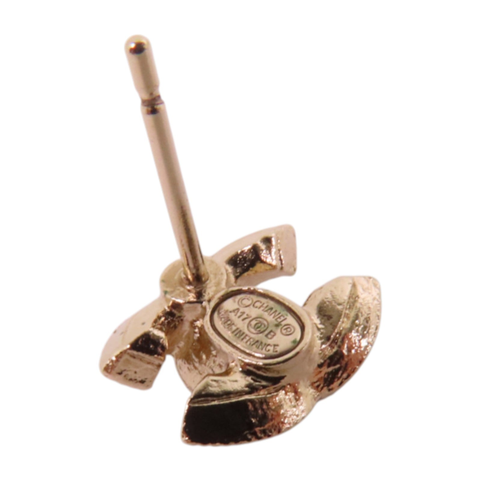 CHANEL 金屬/水鑽CC Earrings金扣耳環