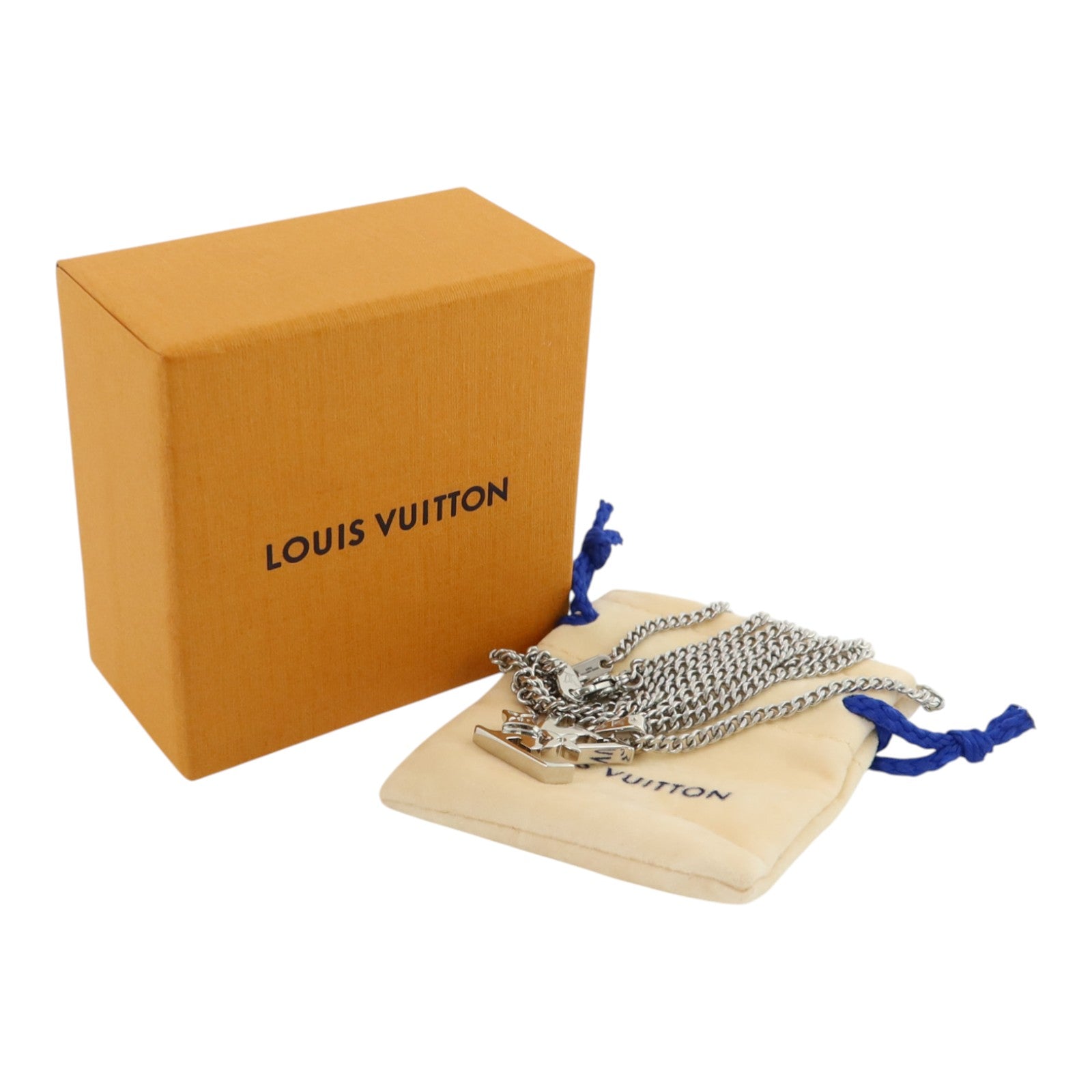 LOUIS VUITTON 金屬Monogram Row Pendant項鍊