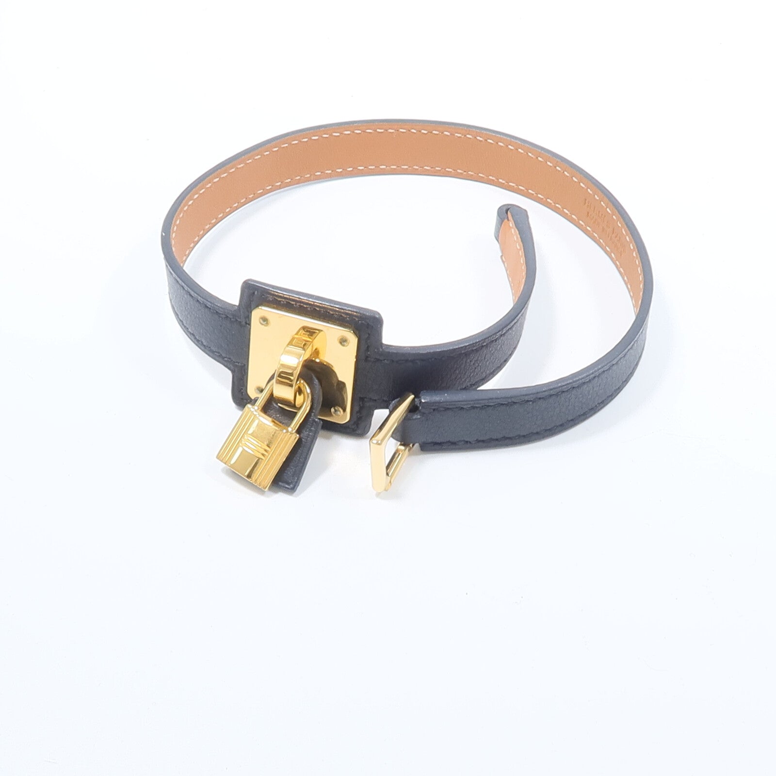 HERMES Swift皮革O'Kelly Double Tour Bracelet手帶Noir