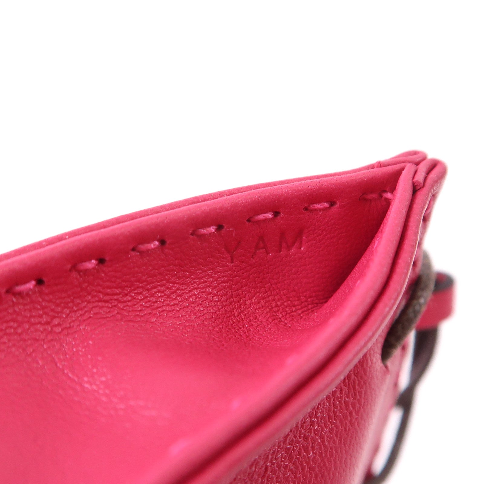 HERMES Milo/Swift皮革Sac Orange Charm掛飾