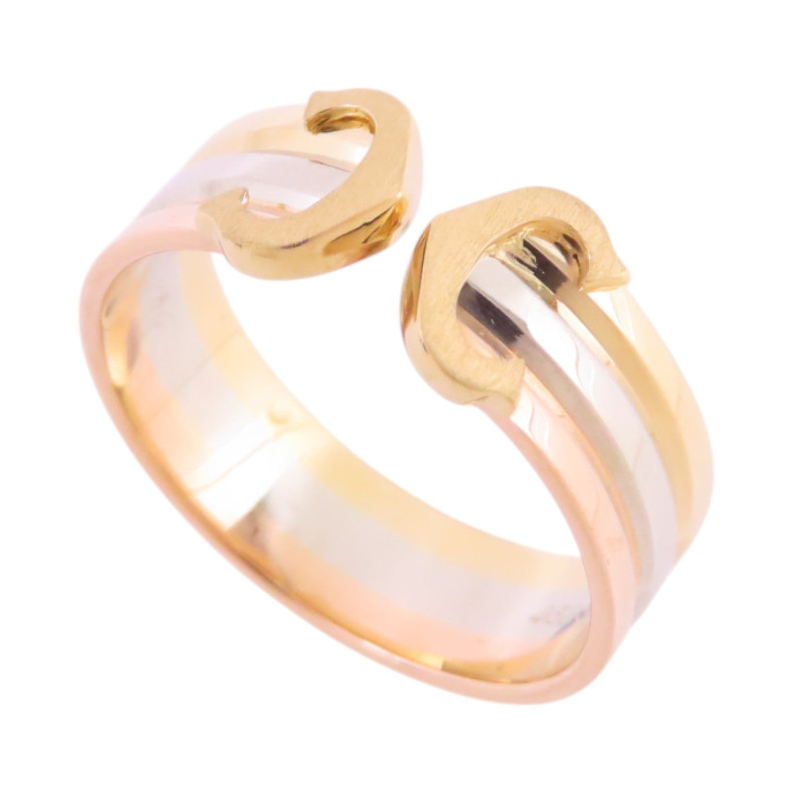 CARTIER 18K白金/黃金/玫瑰金C2 Ring戒指#52/US#6