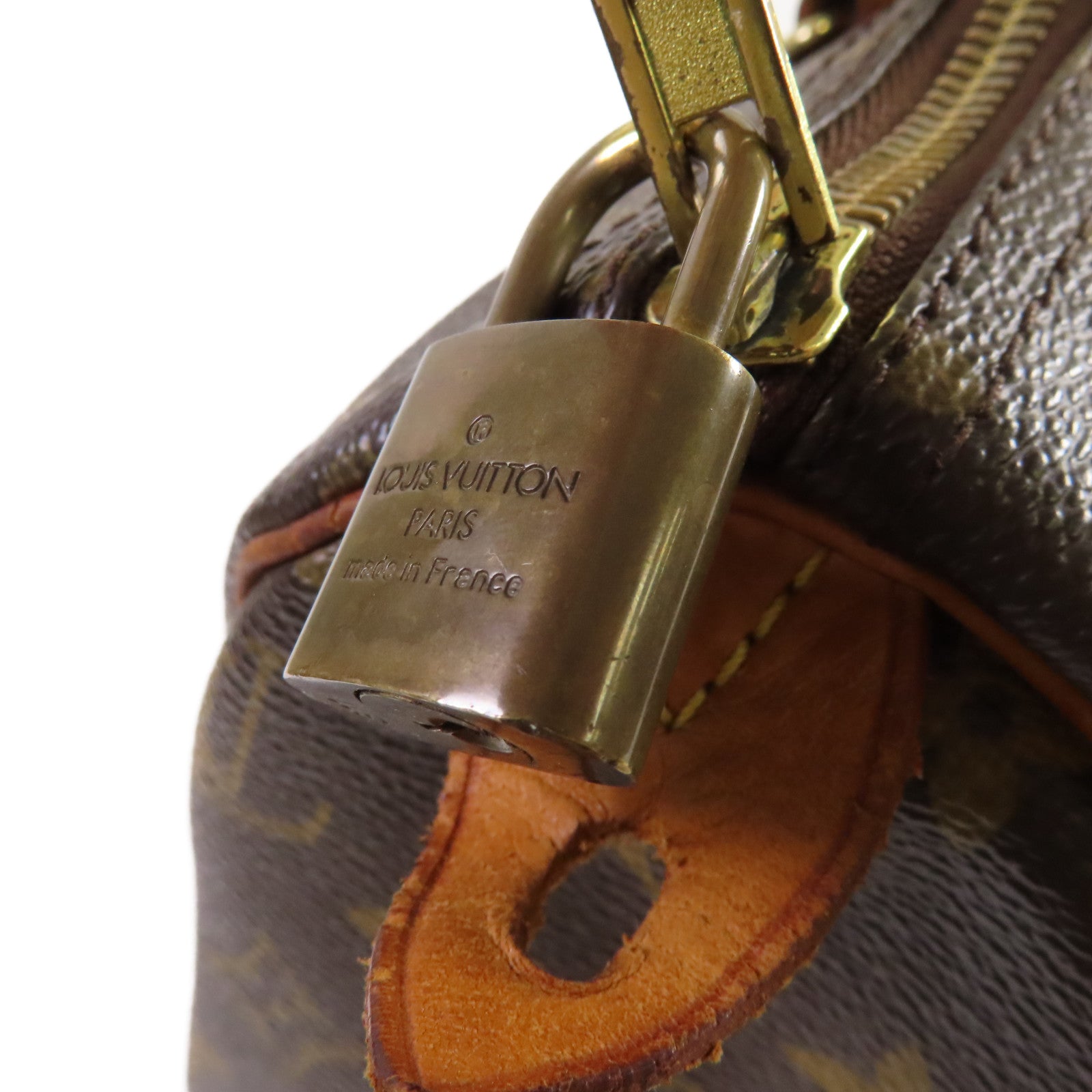 LOUIS VUITTON 【激減優惠】Monogram Speedy 30金扣手挽袋啡色