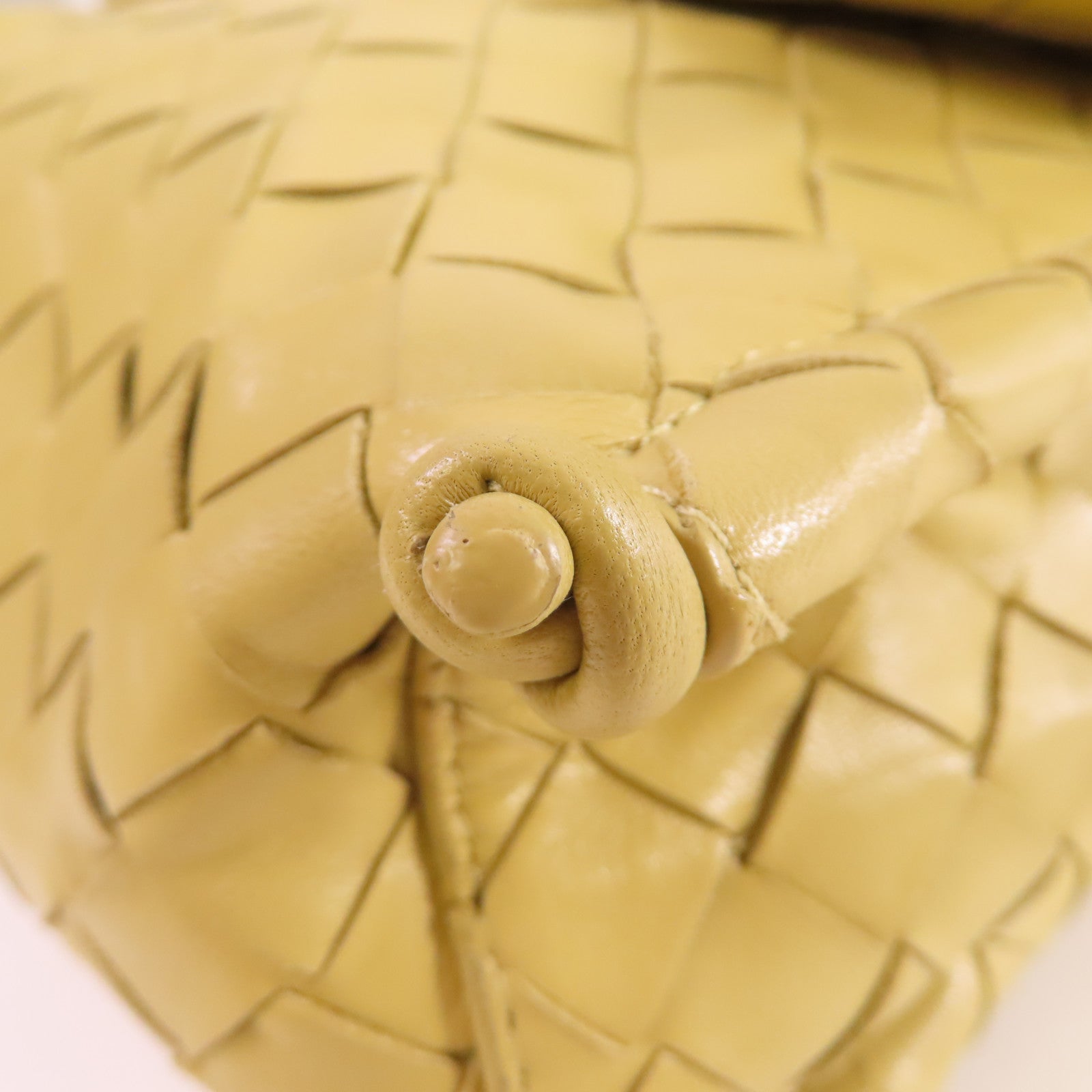 BOTTEGA VENETA 織紋皮革Shoulder Bag肩背袋黃色