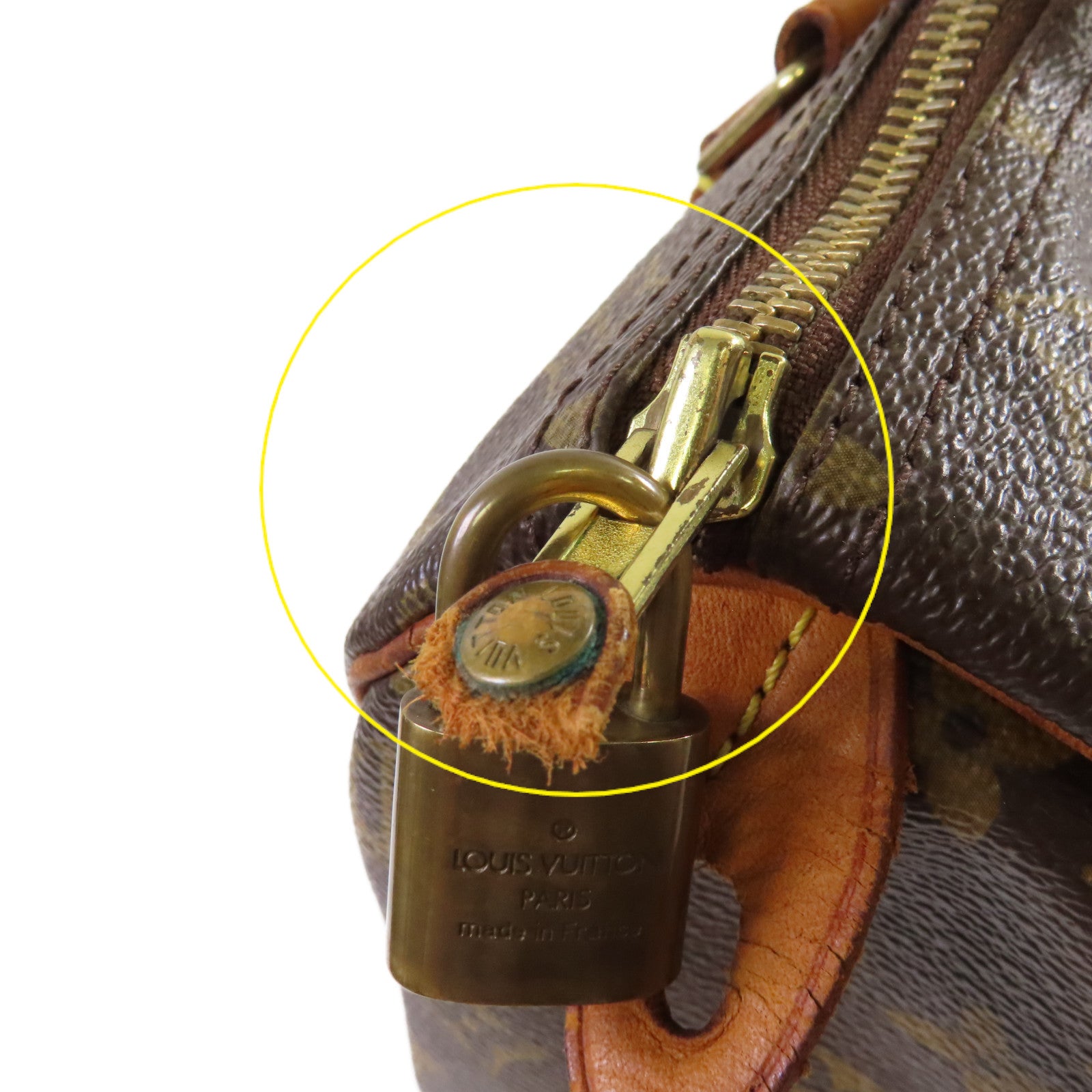 LOUIS VUITTON 【激減優惠】Monogram Speedy 30金扣手挽袋啡色