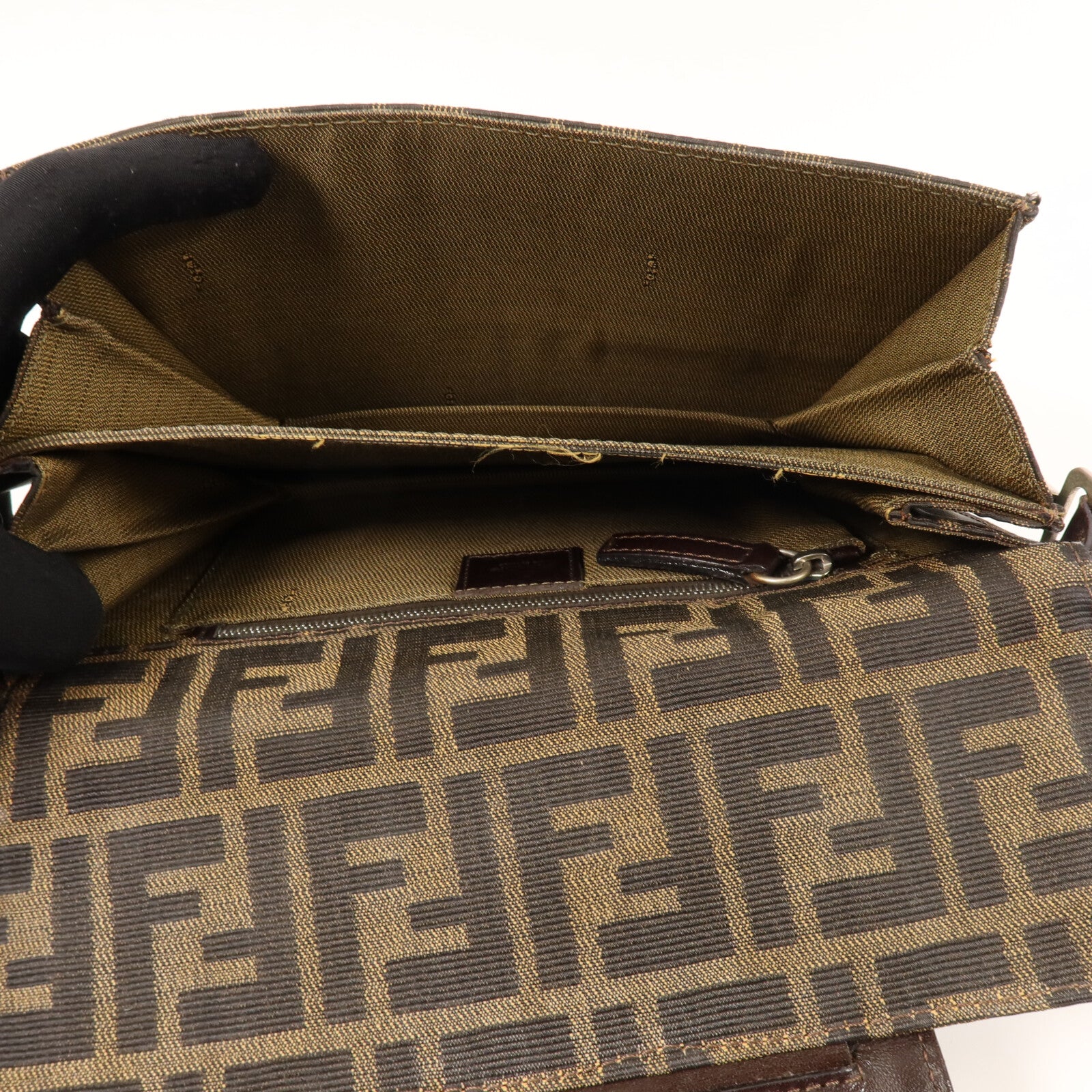 FENDI 帆布Zucca肩背袋