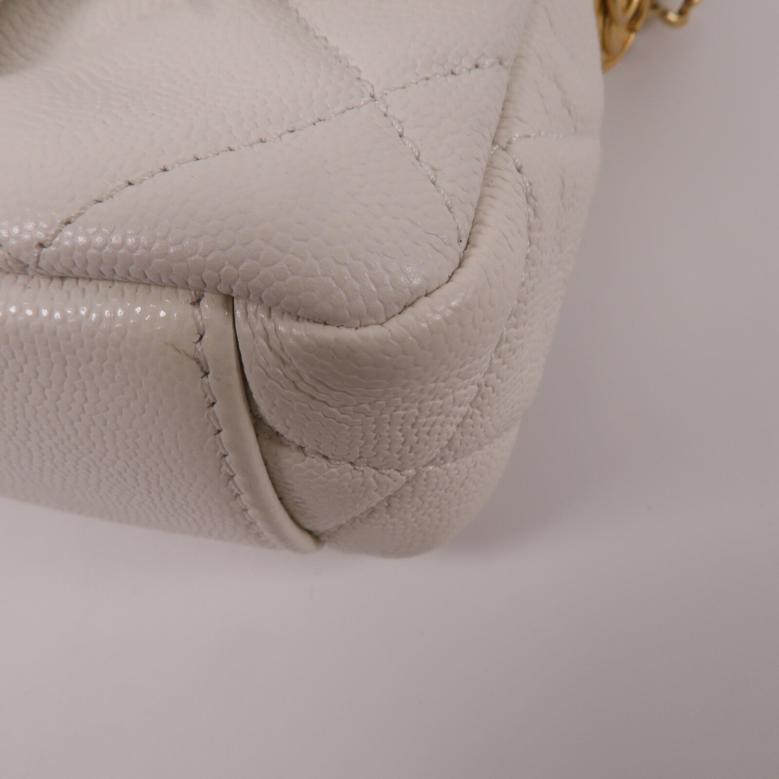 CHANEL 牛皮皮革Chain Shoulder鏈帶肩背袋