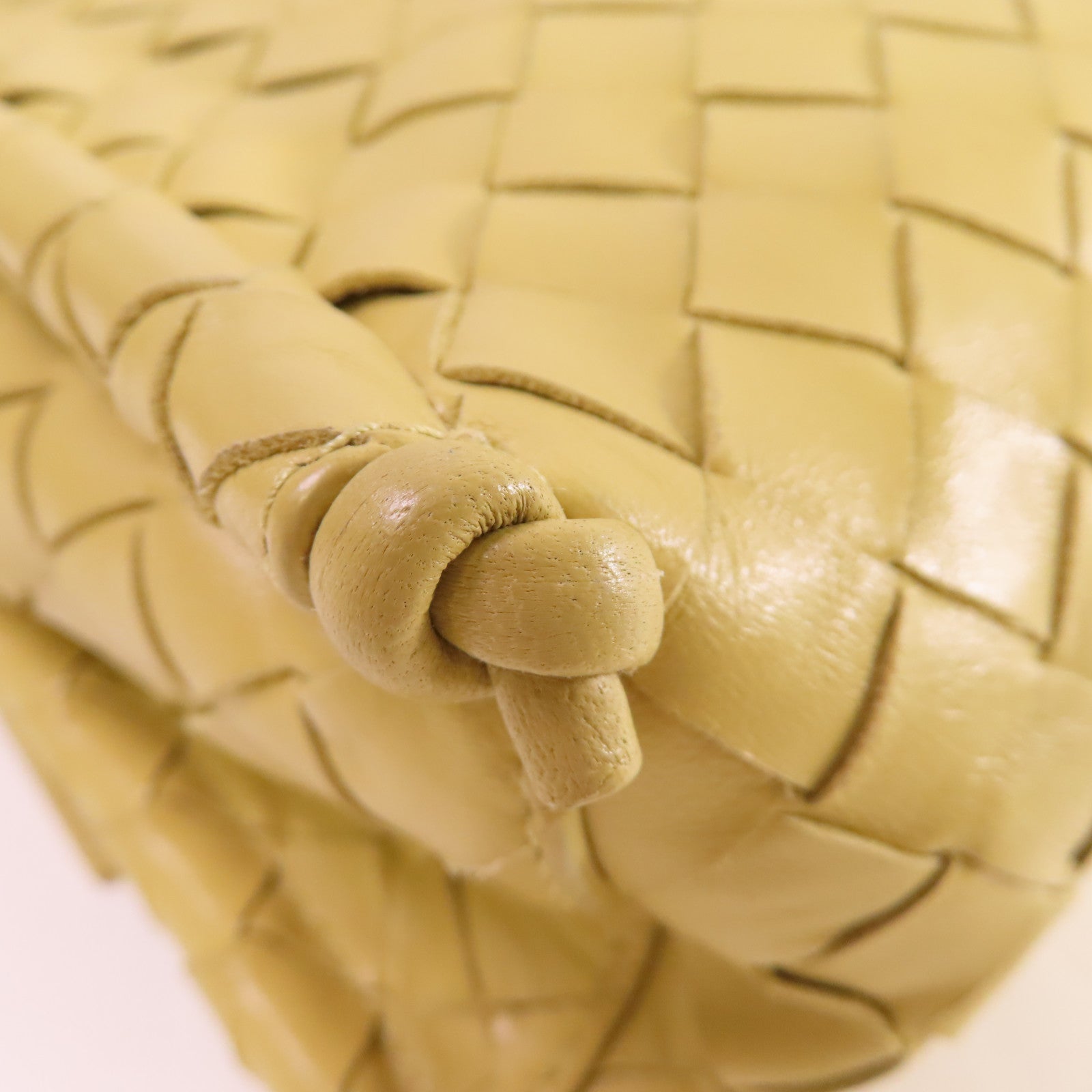 BOTTEGA VENETA 織紋皮革Shoulder Bag肩背袋黃色