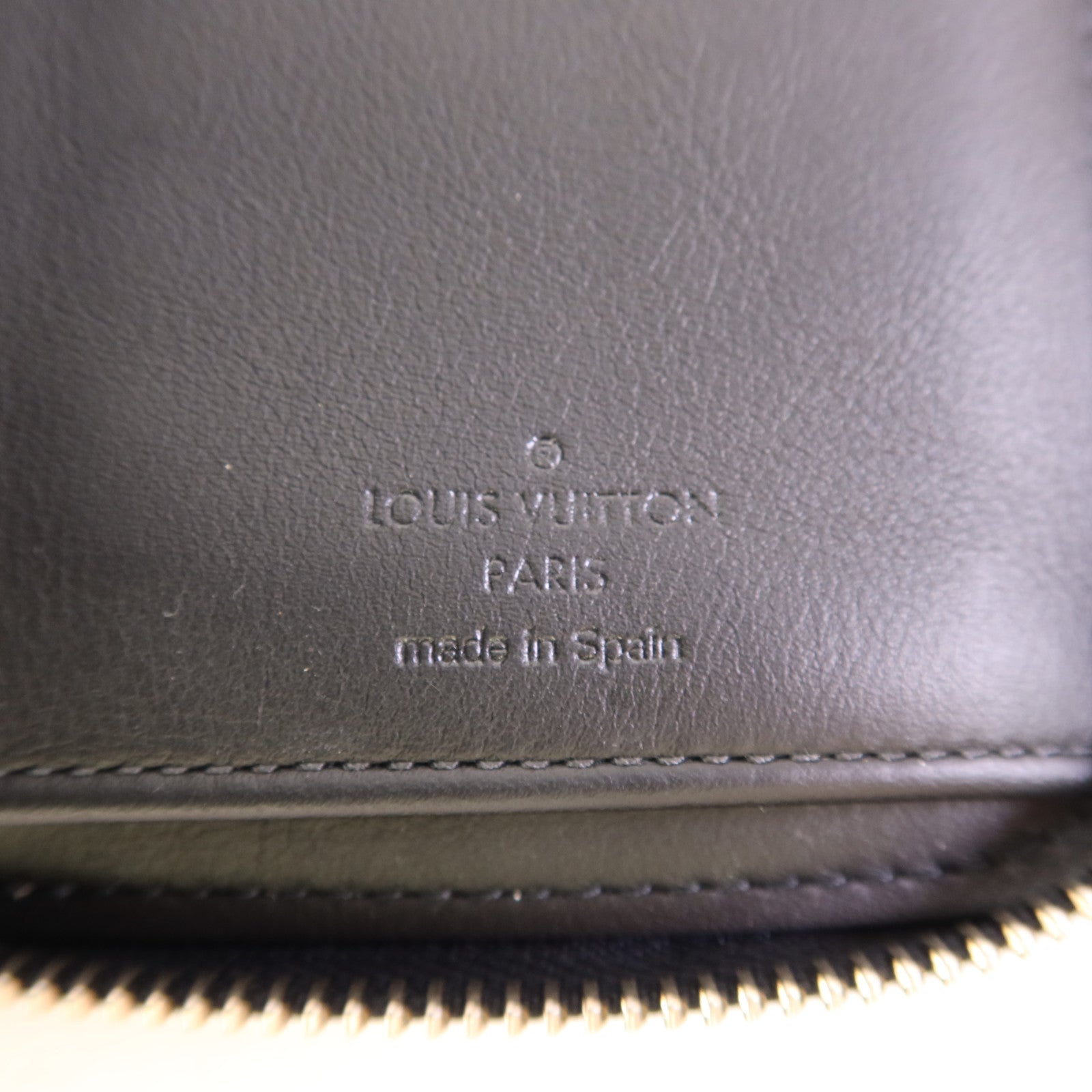 LOUIS VUITTON Damier Graphite Zipper Wallet Vertical銀扣長錢包