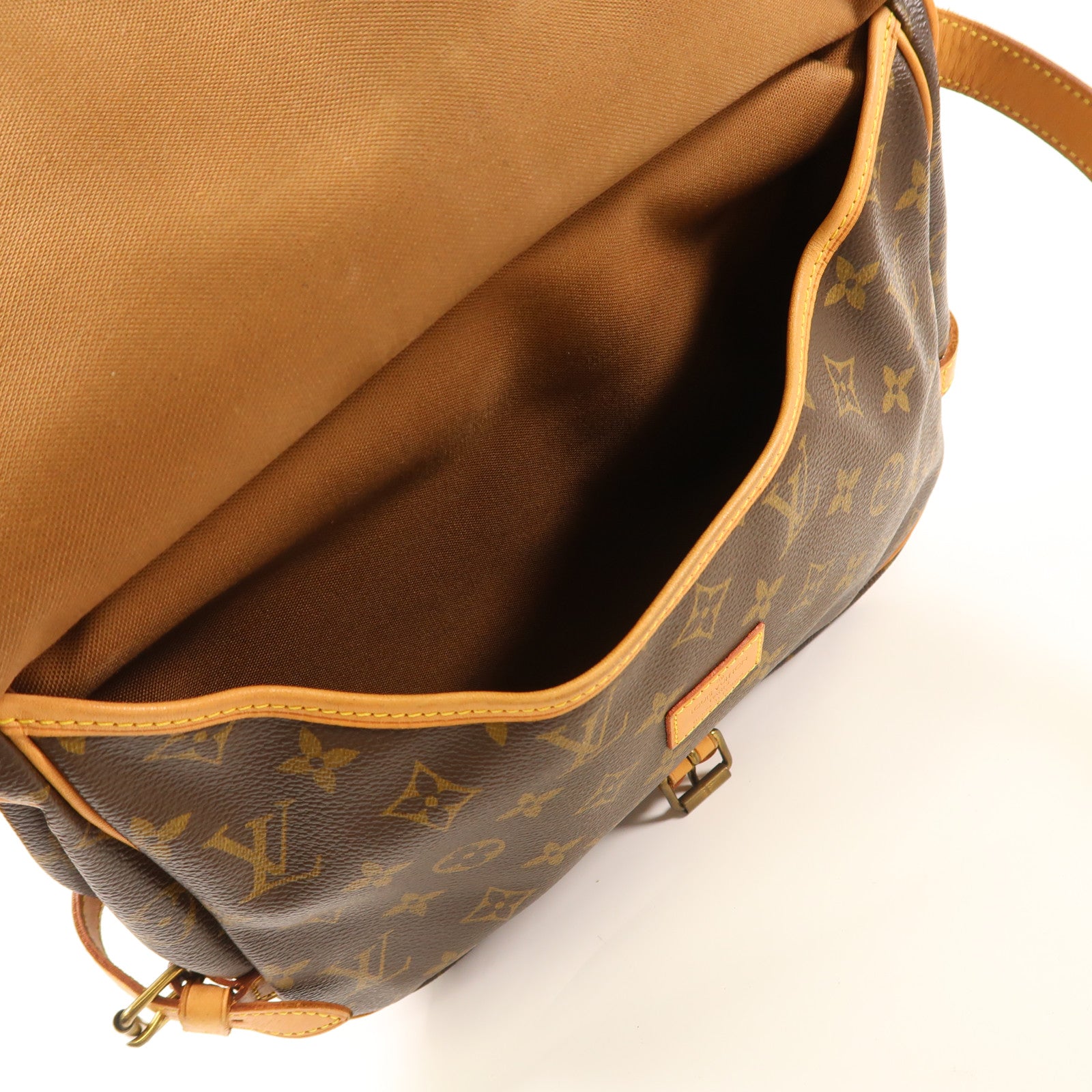 LOUIS VUITTON【激減優惠】 Monogram Saumur 30金扣肩背袋