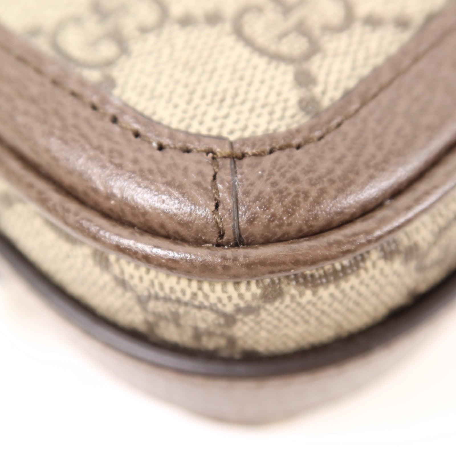 GUCCI GG GHW Ophidia Mini Bag Shoulder Bag Coated Canvas Brown